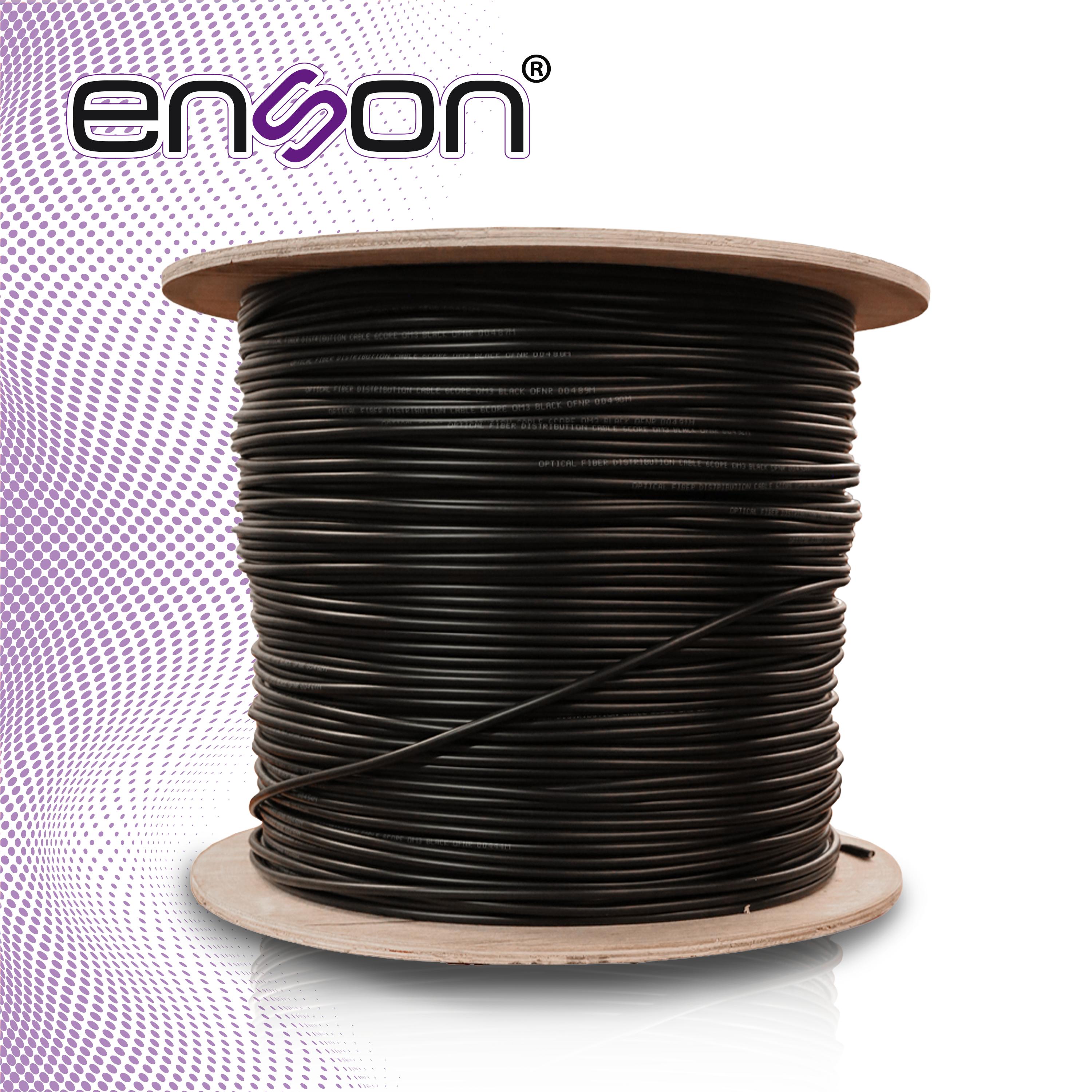 FIBRA OPTICA INTERIOR / EXTERIOR ENSON ENS-FO6CMM500 6 HILOS MULTIMODO OM3 1640 PIES 500 METROS
