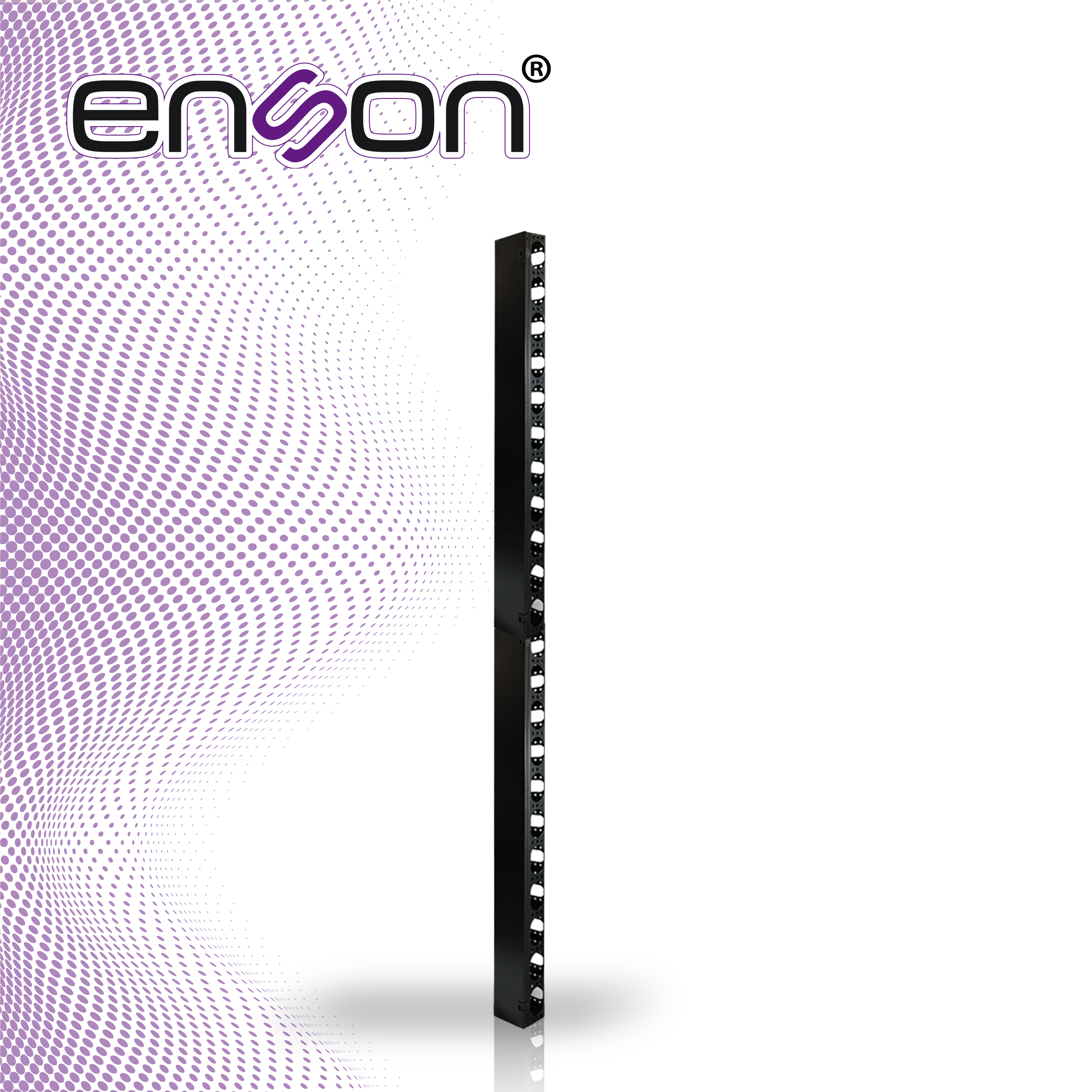 ORGANIZADOR VERTICAL ENSON ENS-VM25U PARA RACK DE 25UR CON VENTANAS DE ACCESO DE CABLEADO FABRICADO EN METAL TAPA REMOVIBLE PARA MEJOR ACCESO