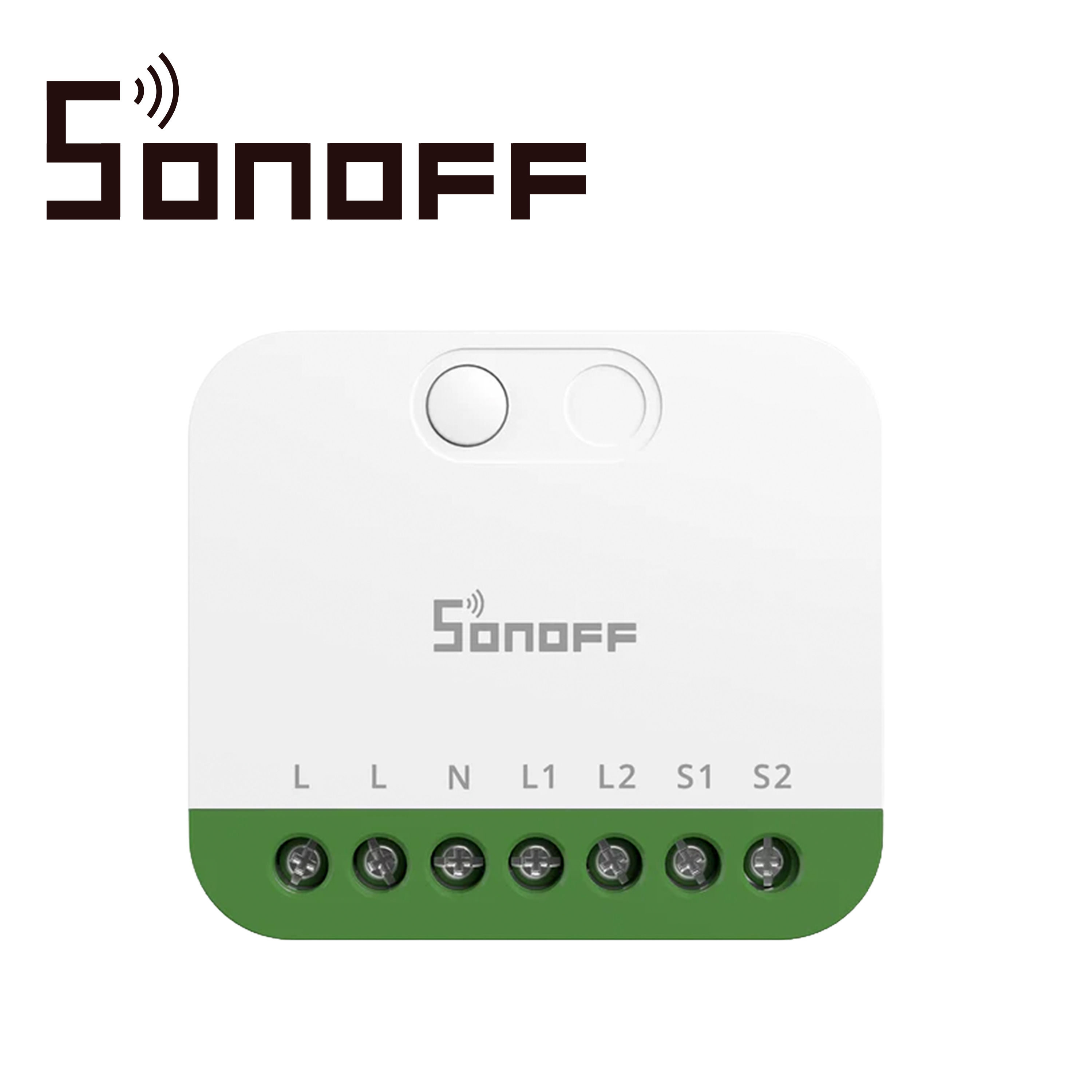 Mini Interruptor Inalambrico Sonoff Mini-2gs / Matter / Wifi 2.4GHZ/ 2 Canales Independientes / Carga Total De 16 Ampere / Compatible Con Google Home / Alexa / Apple Home / Home Assistant