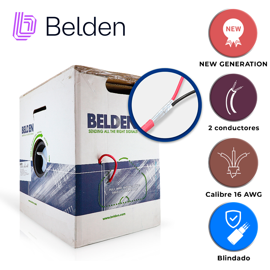 CABLE DE ALARMA CONTRA INCENDIOS BELDEN 5220FL 002A1000 / INTERIOR ...