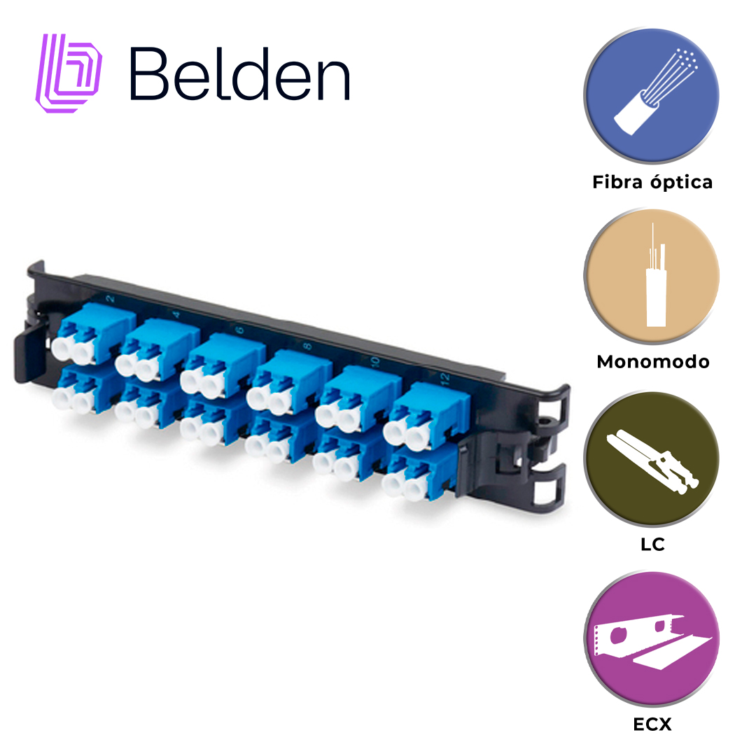 FRAME FX ECX MONOMODO BELDEN FFSX06LD / OS2 / AZUL / LC DUPLEX / 6 PUERTOS