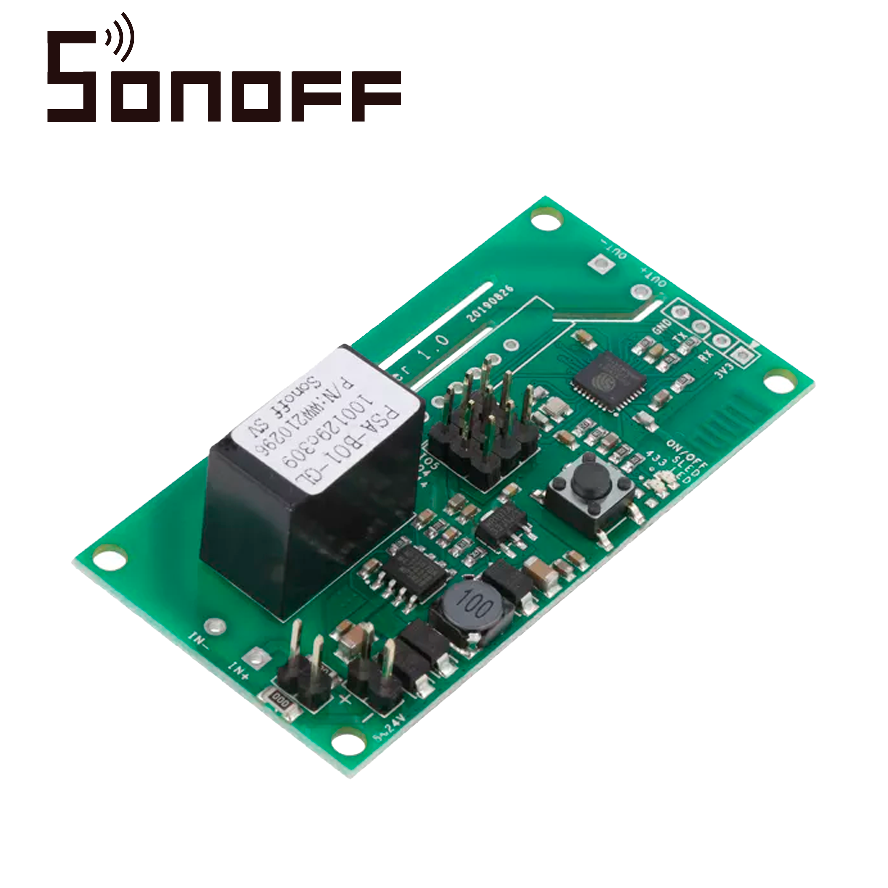Modulo Interruptor Inteligente Sonoff Sv De Bajo Voltaje 5 A 24V Compatible Con Asistentes Virtuales