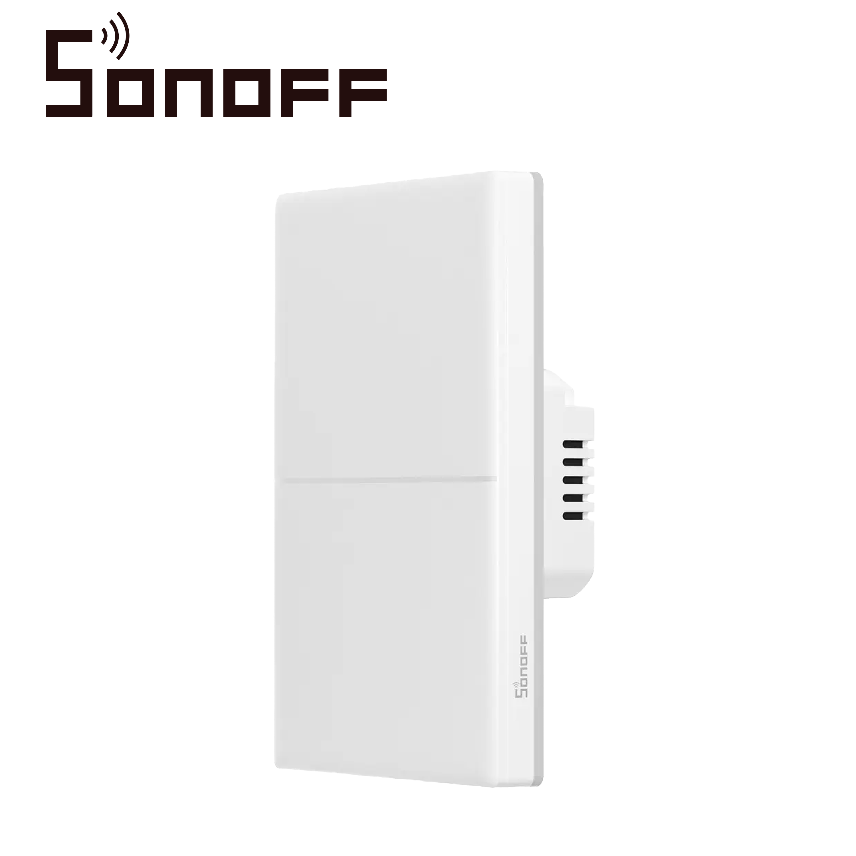 APAGADOR DE PARED TOUCH TX ULTIMATE SONOFF T5-2C-120 / 2CH ON/OFF INALAMBRICO / WIFI 2.4GHZ / COLOR BLANCO / LUZ AMBIENTAL / VIBRA/SUENA/SE ILUMINA AL TOCARLO / COMPATIBLE CON ALEXA/GOOGLE HOME/IFTTT / APP IOS Y ANDROID / HASTA 5AMP POR CANAL