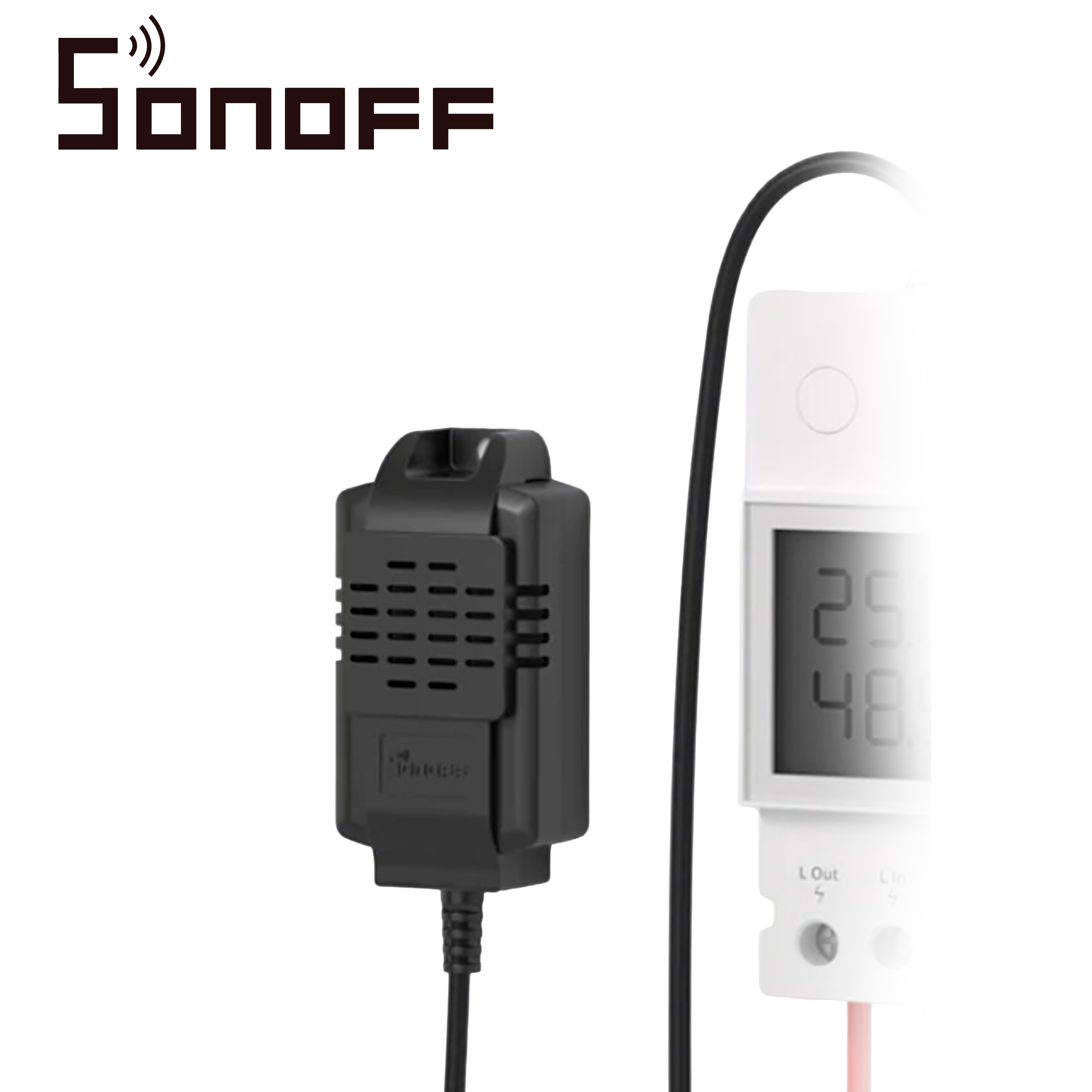 SENSOR DE TEMPERATURA Y HUMEDAD SONOFF MODELO THS01 COMPATIBLE CON THR320D