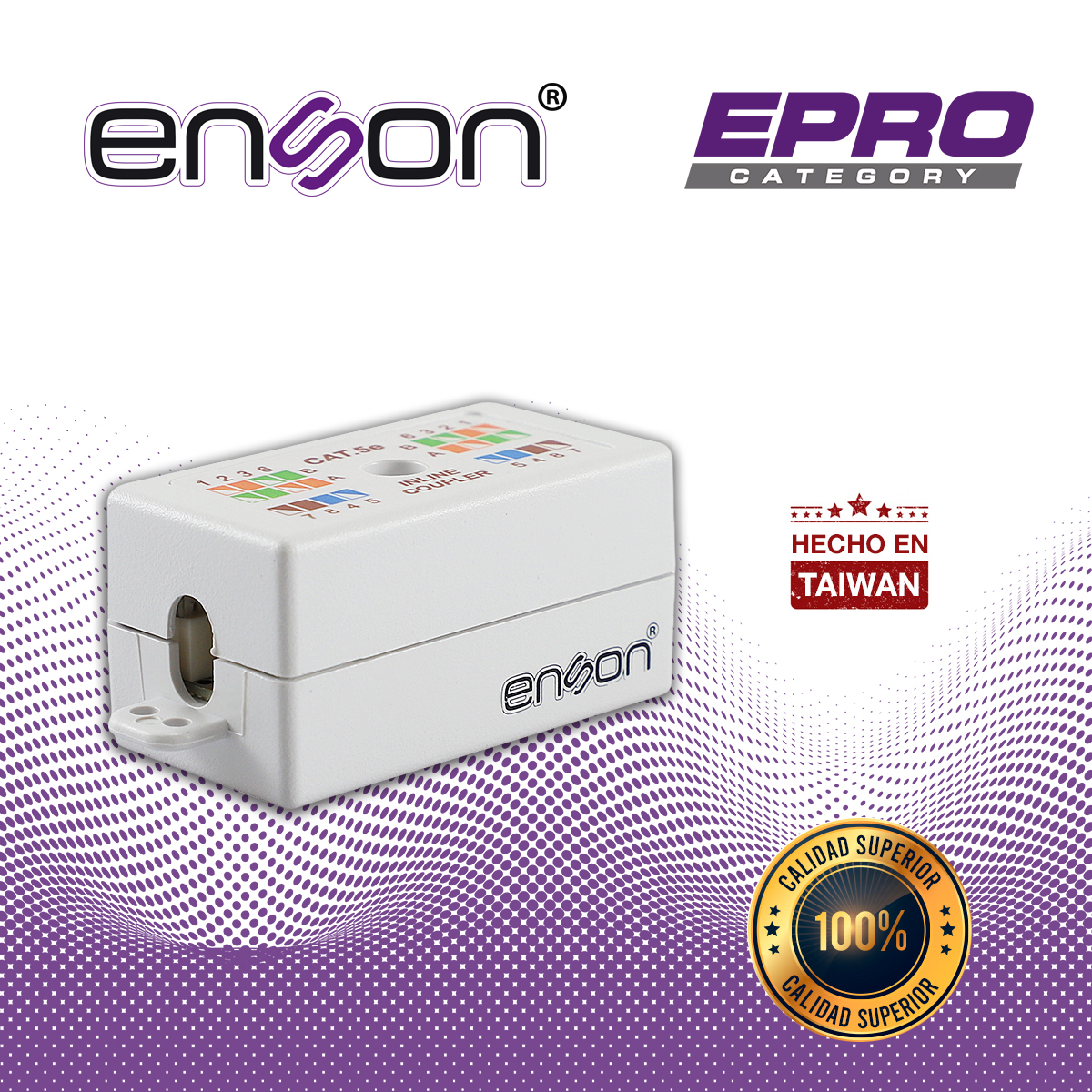 COPLE UTP ENSON EPRO-INCOP5E HILO A HILO CAT5E IDEAL PARA UNIR DE DOS SEGMENTOS DE CABLE UTP SIN TERMINAR, REQUIERE REMATADORA