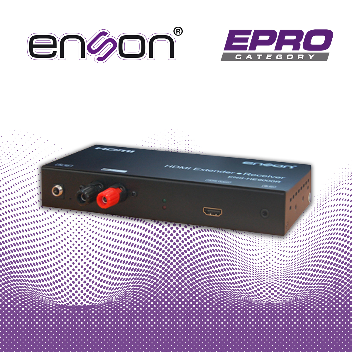 EXTENSOR HDMI 500MTS ENSONDC HE9000R RECEPTOR X C-HE9000R RECEPTOR X CABLE PARR RECEPTOR FUENTES HDMI POHDMIR Y SISTEMAS HDMI MTS