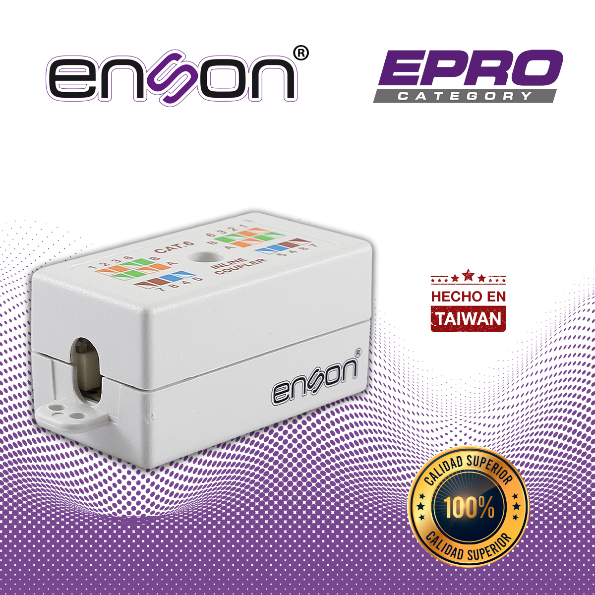 COPLE UTP ENSON EPRO-INCOP6 HILO A HILO CAT6 IDEAL PARA UNIR DE DOS SEGMENTOS DE CABLE UTP SIN TERMINAR, REQUIERE REMATADORA