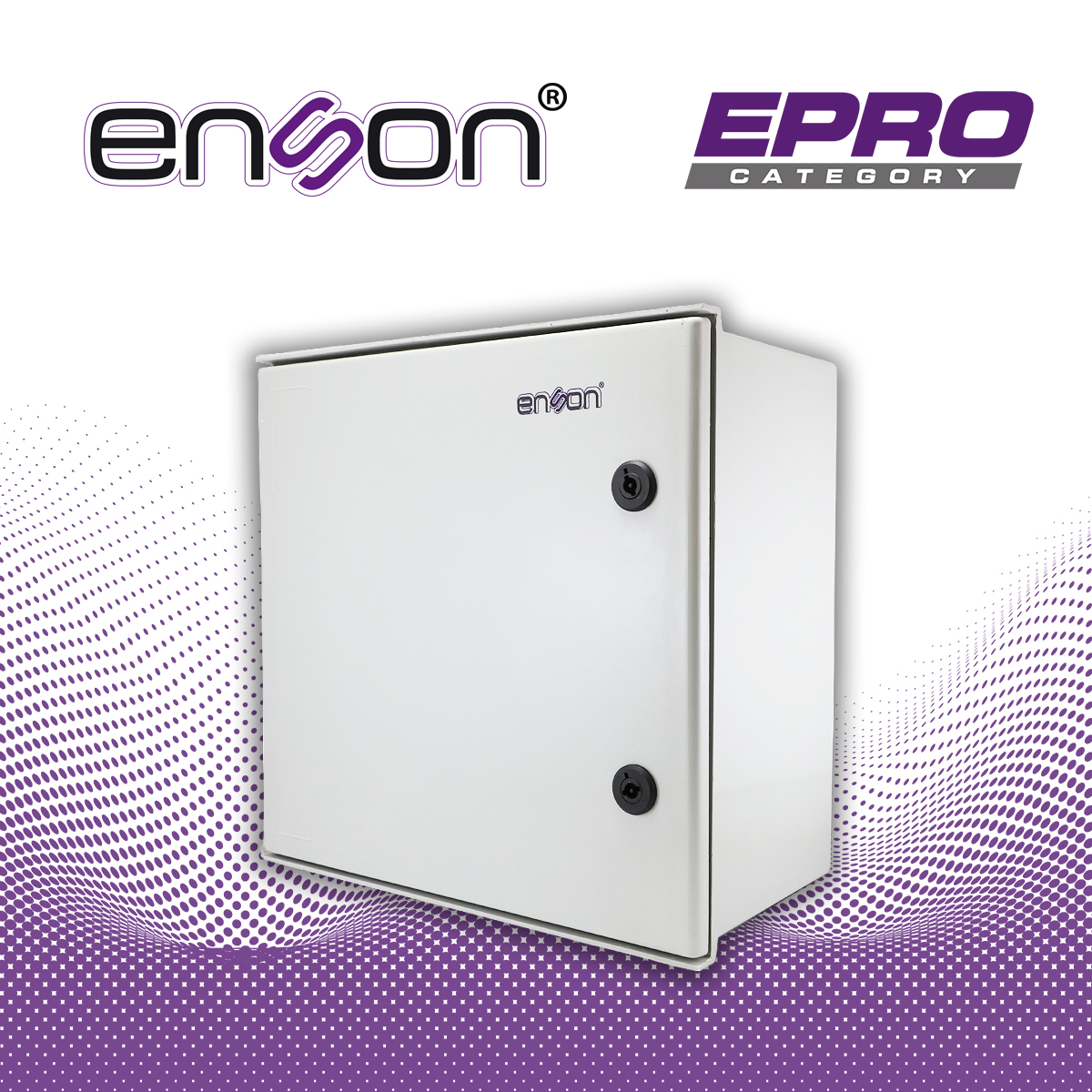 GABINETE TIPO NEMA ENSON ENS-NEM442 DE POLYESTER 400X400X200MM IP66 / NEMA4 IDEAL PARA INSTALACION Y RESGUARDO DE EQUIPOS ELECTRONICOS EN INTEMPERIE
