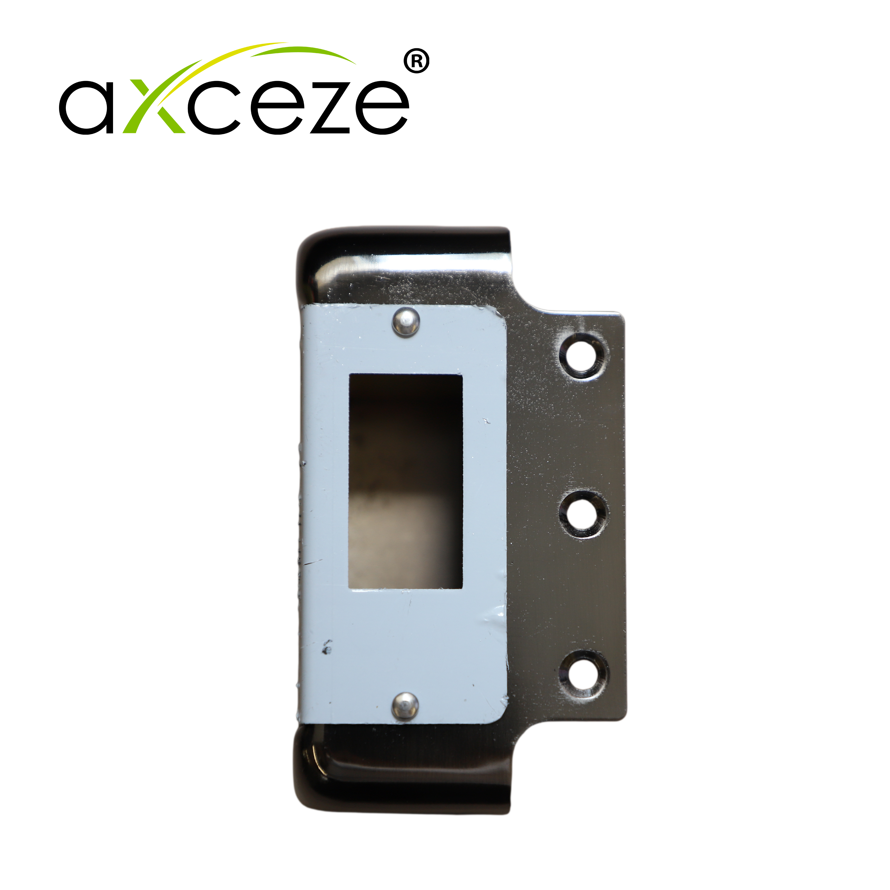 CERRADURA ELECTROMECANICA AXCEZE AX-LOCKL  ORIENTACION IZQUIERDA INSTALACION  SOBRE PONER  APERTURA INTERNA POR BOTON FABRICADA EN ACERO