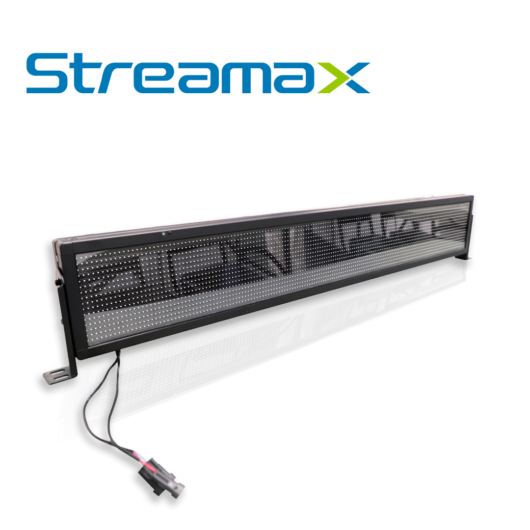 Anunciador Display Streamax Andled-front / 18-32 Vcd / 135.3 X 21 X 5 Cm / Visibilidad 2-80M