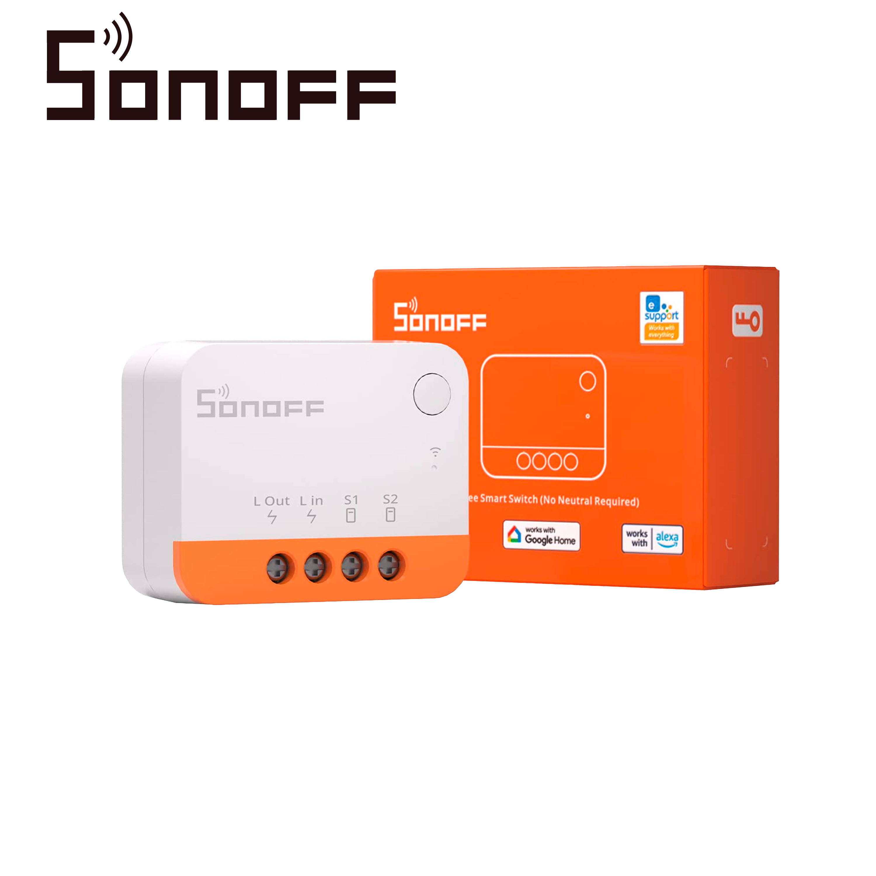 Mini Interruptor Inwall Zigbee Sonoff Zbminil2 / Interruptor Un Canal Bidireccinal Ideal Conexion Tipo Escalera / Solucion De Smart Home Con Temporizador / Necesita Hub Zigbee / Maxima Corriente Soportada 6 Amp