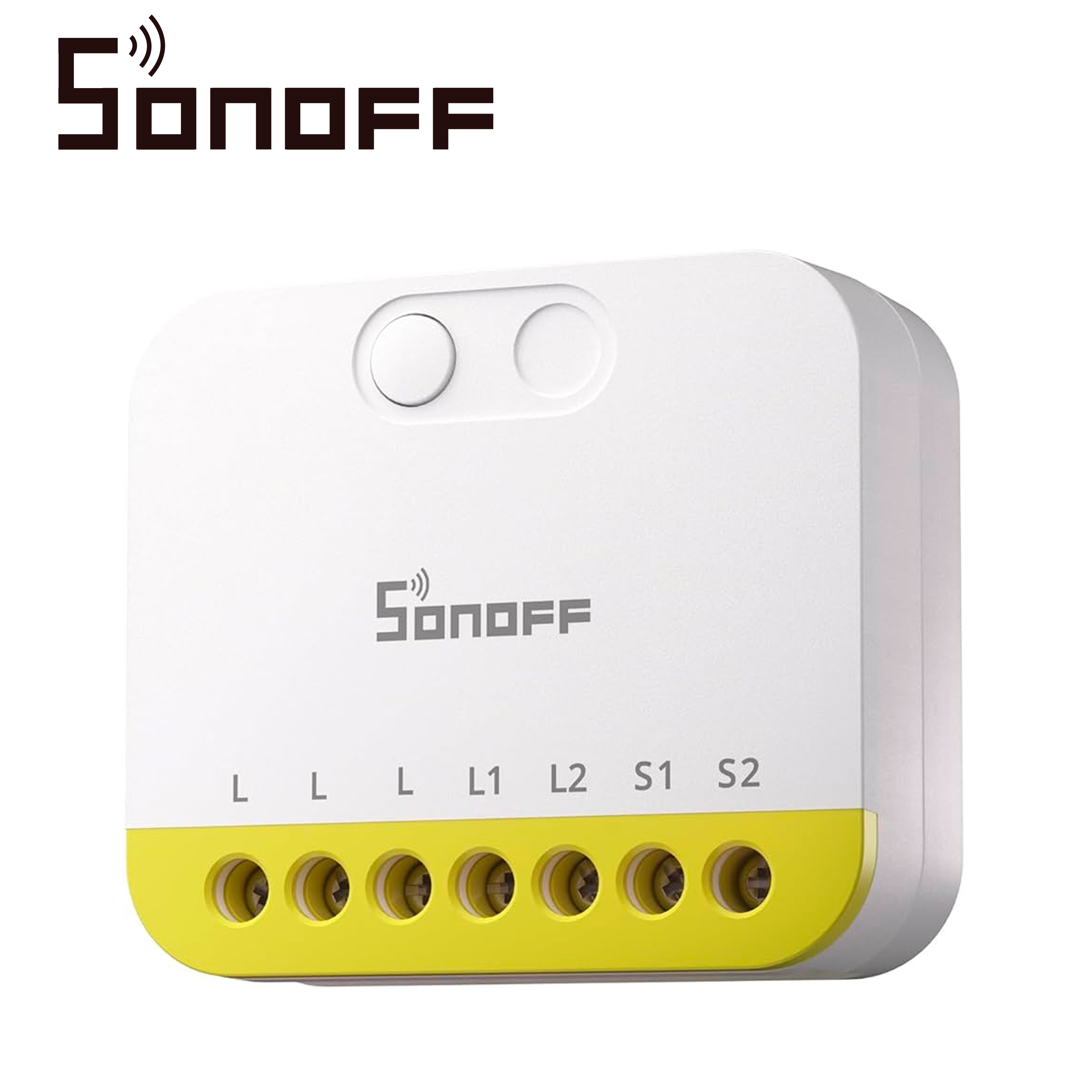 Mini Interruptor Inalambrico Sonoff Mini-zb2gs-l / Zigbee 3.0 / Con 2 Canales Independientes / No Necesita Neutro / Carga Total De 12 Ampere / Necesita Hub Zigbee
