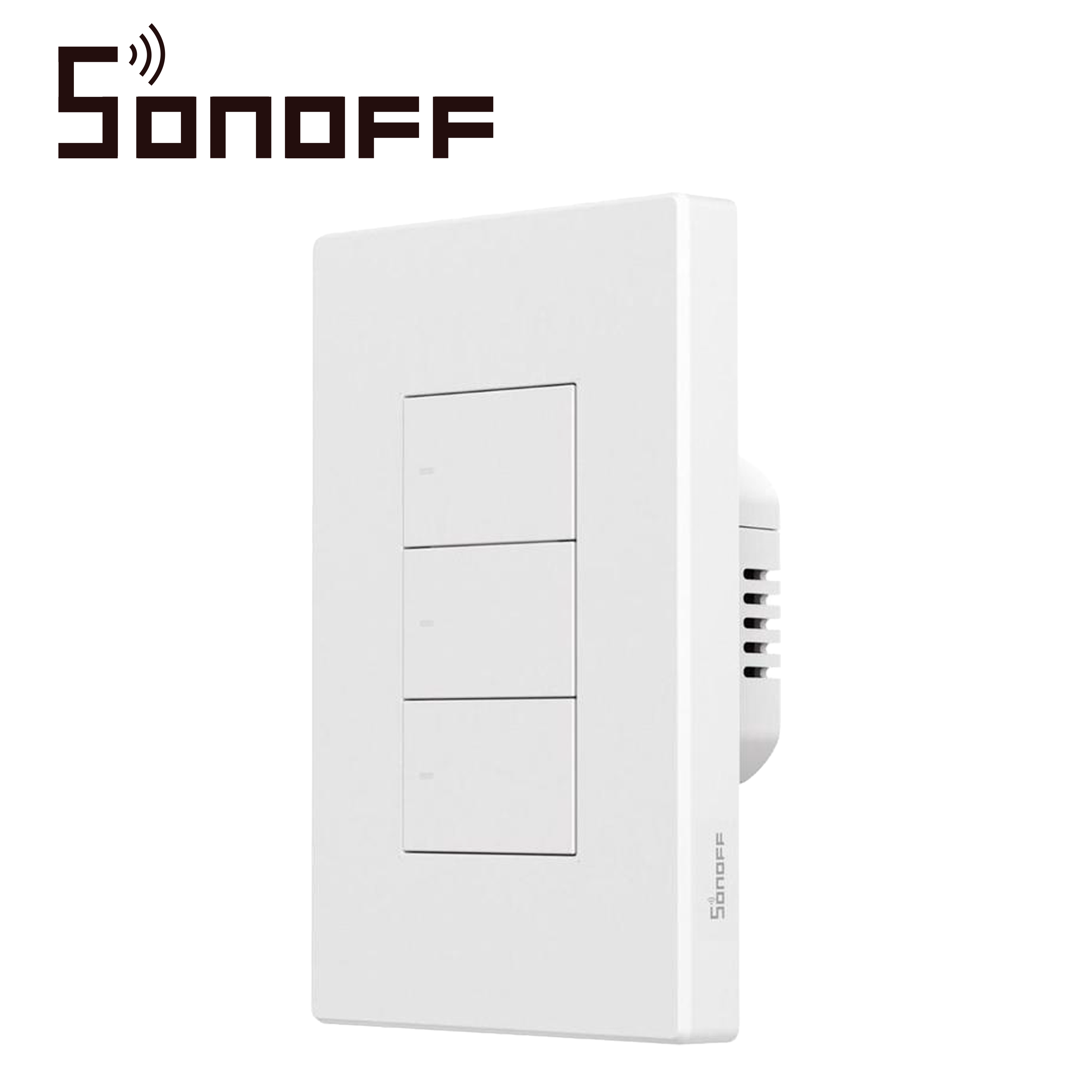 Apagador De Pared Touch Zigbee Sonoff Zbm5-3c-120w / Zigbee 3.0 / 3 Canales/ Soluciones De Smart Home/ Carga Maxima Total 10 Amp / Compatible Con Hub Zigbee