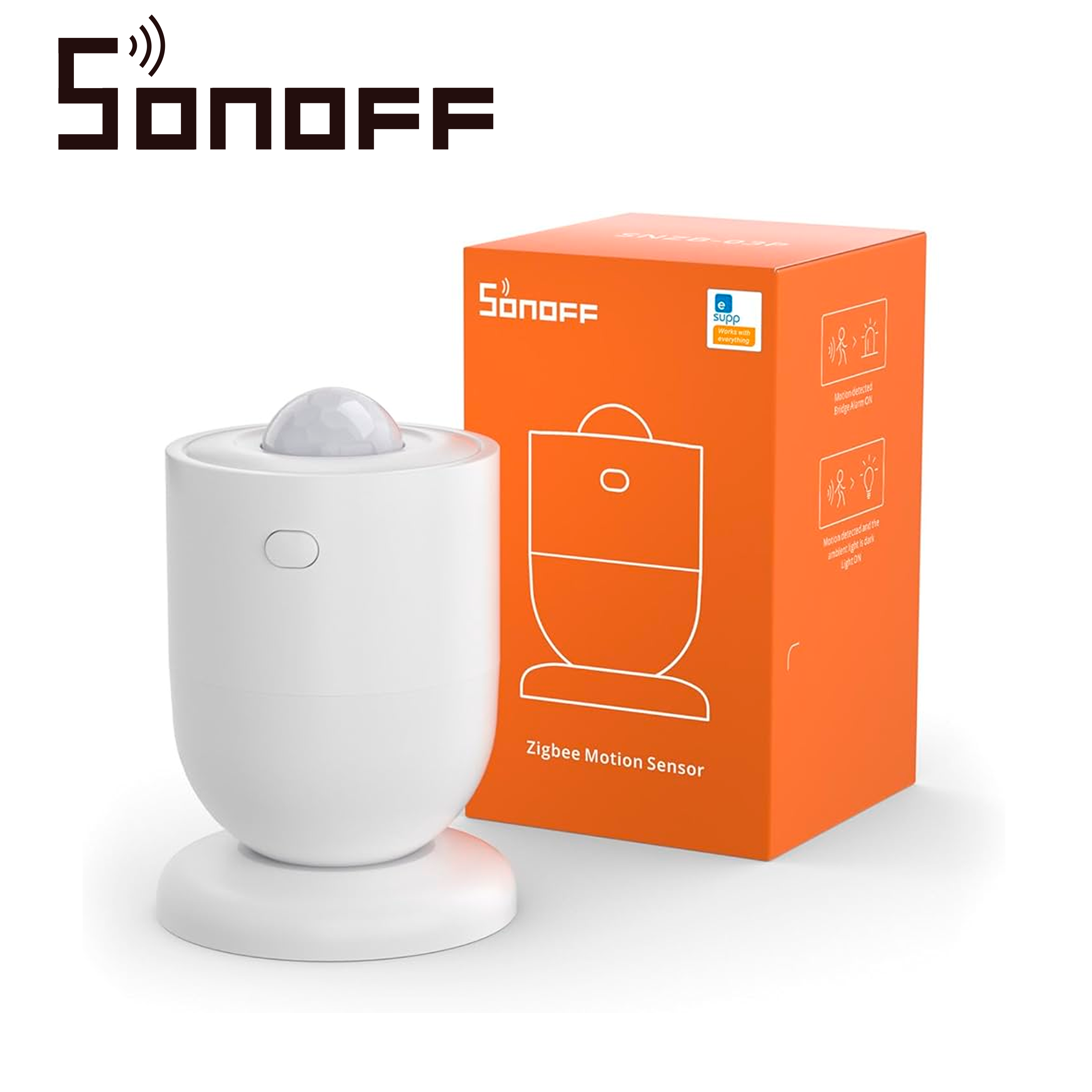 Sensor Deteccion De Movimiento Sonoff Snzb-03p / Zigbee3.0 / Tiempo De Activacion Configurable En La App / Ideal Para Soluciones Home Security