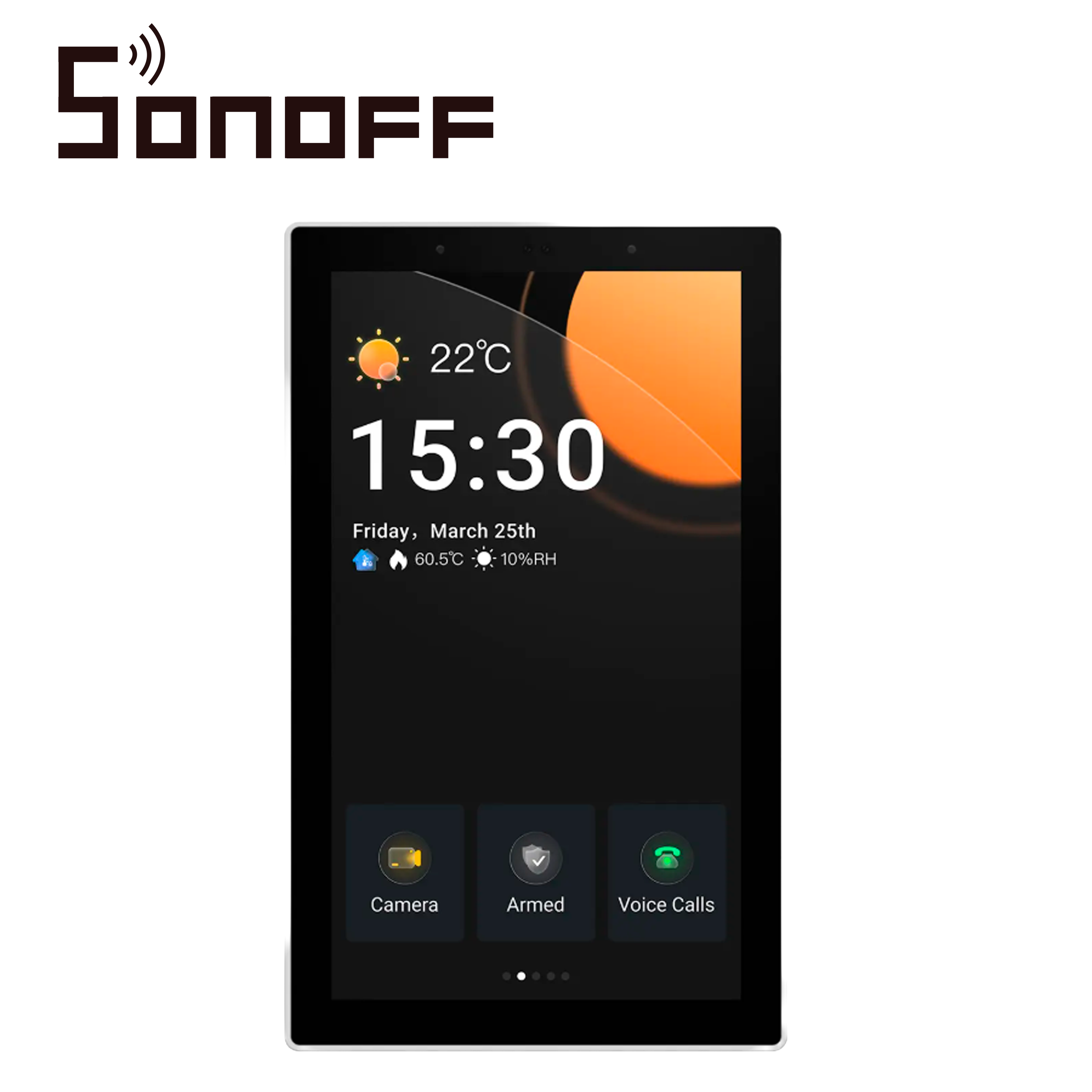 Panel De Control Para Casa Inteligente Sonoff Nspanel120pb/ Color Negro/ Pantalla Touch De 4.7 Pulgadas / Hub Zigbee 3.0 Integrado / Agrega Dispositivos Zigbee Directamente Desde La Pantalla/ Compatible Con Asistentes De Voz
