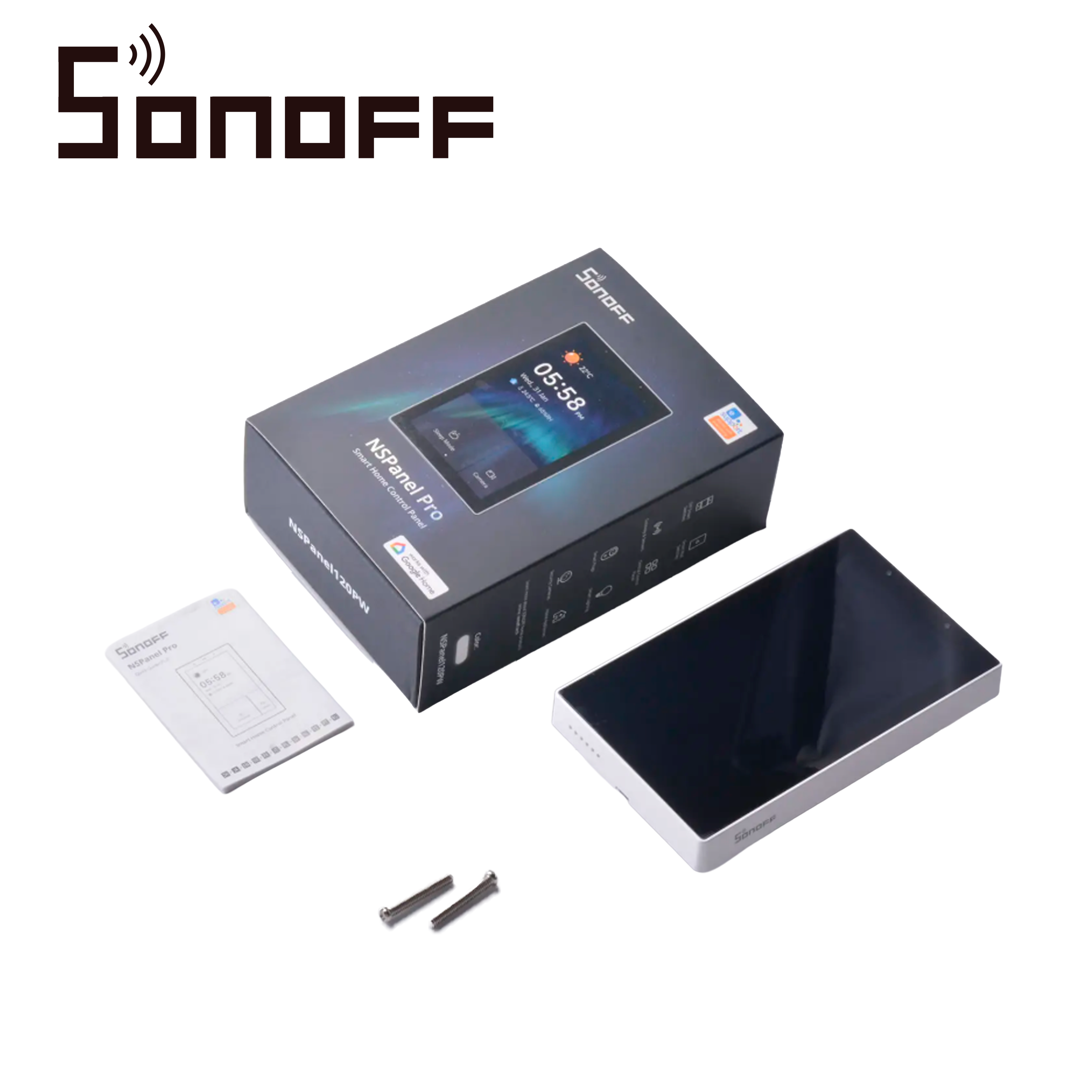 Panel De Control Para Casa Inteligente Sonoff Nspanel120pw/ Color Blanco/ Pantalla Touch De 4.7 Pulgadas / Hub Zigbee 3.0 Integrado / Agrega Dispositivos Zigbee Directamente Desde La Pantalla/ Compatible Con Asistentes De Voz
