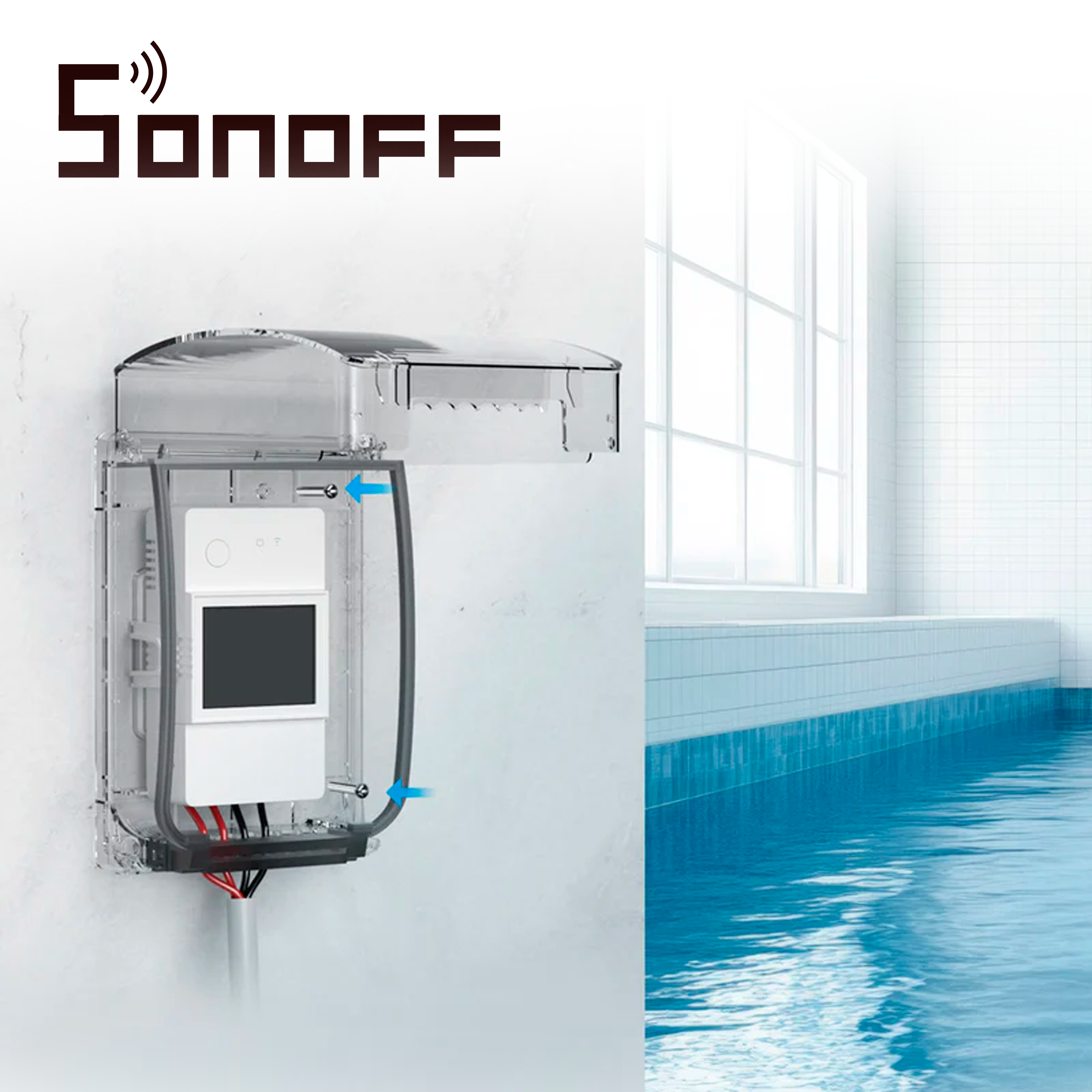 Caja Impermeable Sonoff Waterproof Box R2/ Amplio Espacio/ Soporta Montaje En Exterior