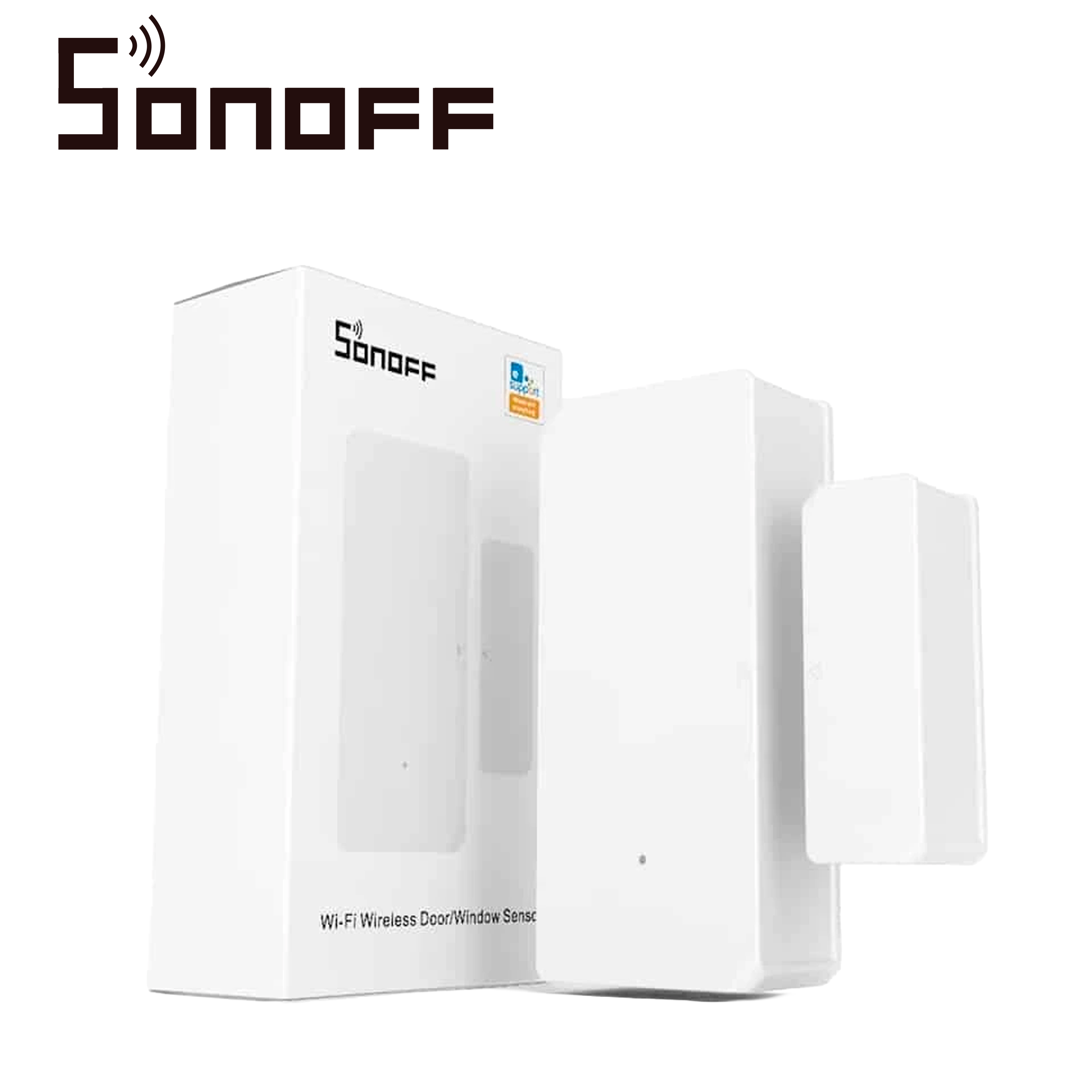 Sensor Magnetico Sonoff Dw2-wifi / Wifi / Monitoreable Desde La App /permite Configuracion De Escenas/ (no Incluye Baterias Se Recomiendan 2 Baterias Aaa )