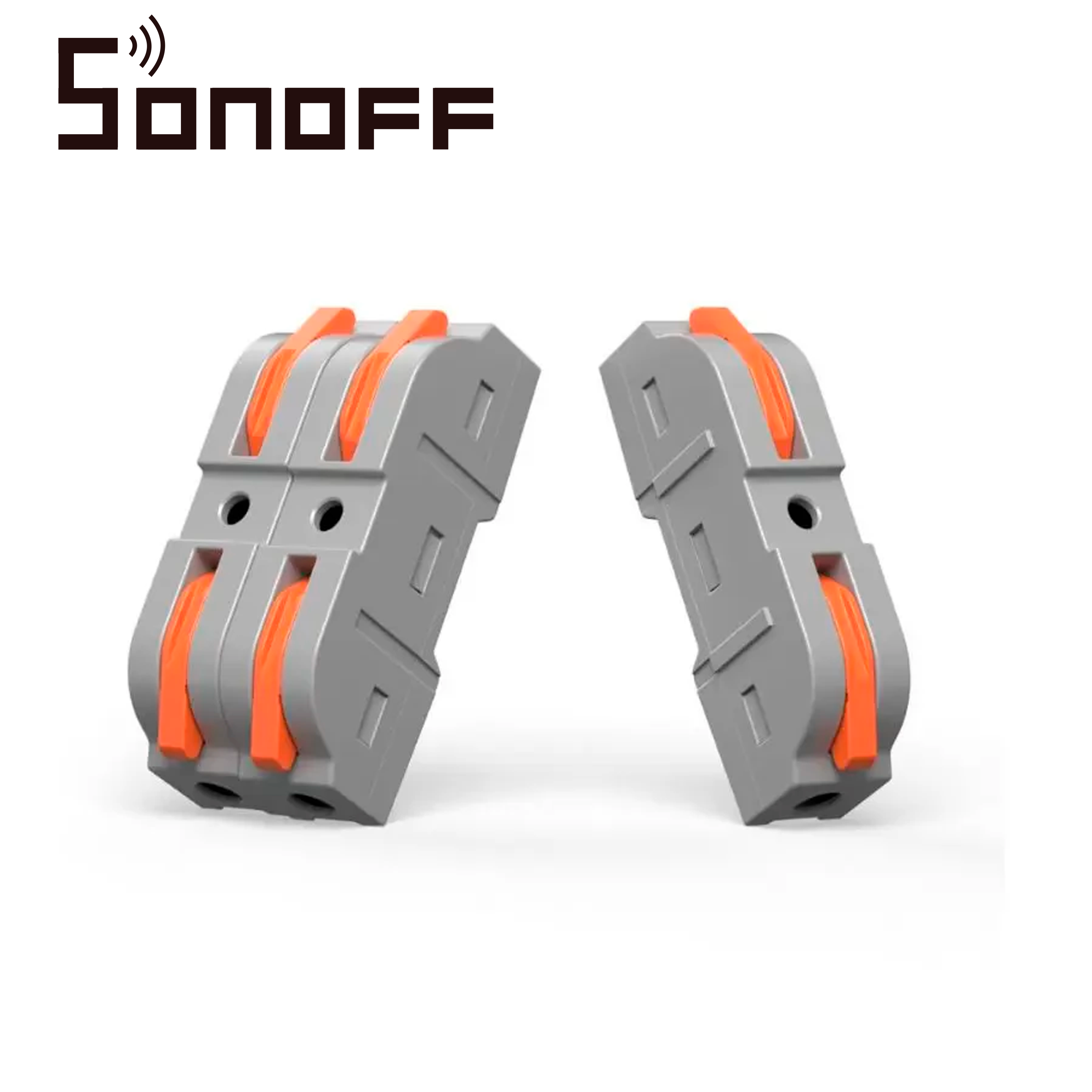 Conectores De Empalme Rapido Sonoff D1-1 / Juego De 34 Conectores Rapidos / Compatible Con Cables Awg20-12 / Facil Y Rapida Coneccion / Agrupables/ Soporta Hasta 32AMP