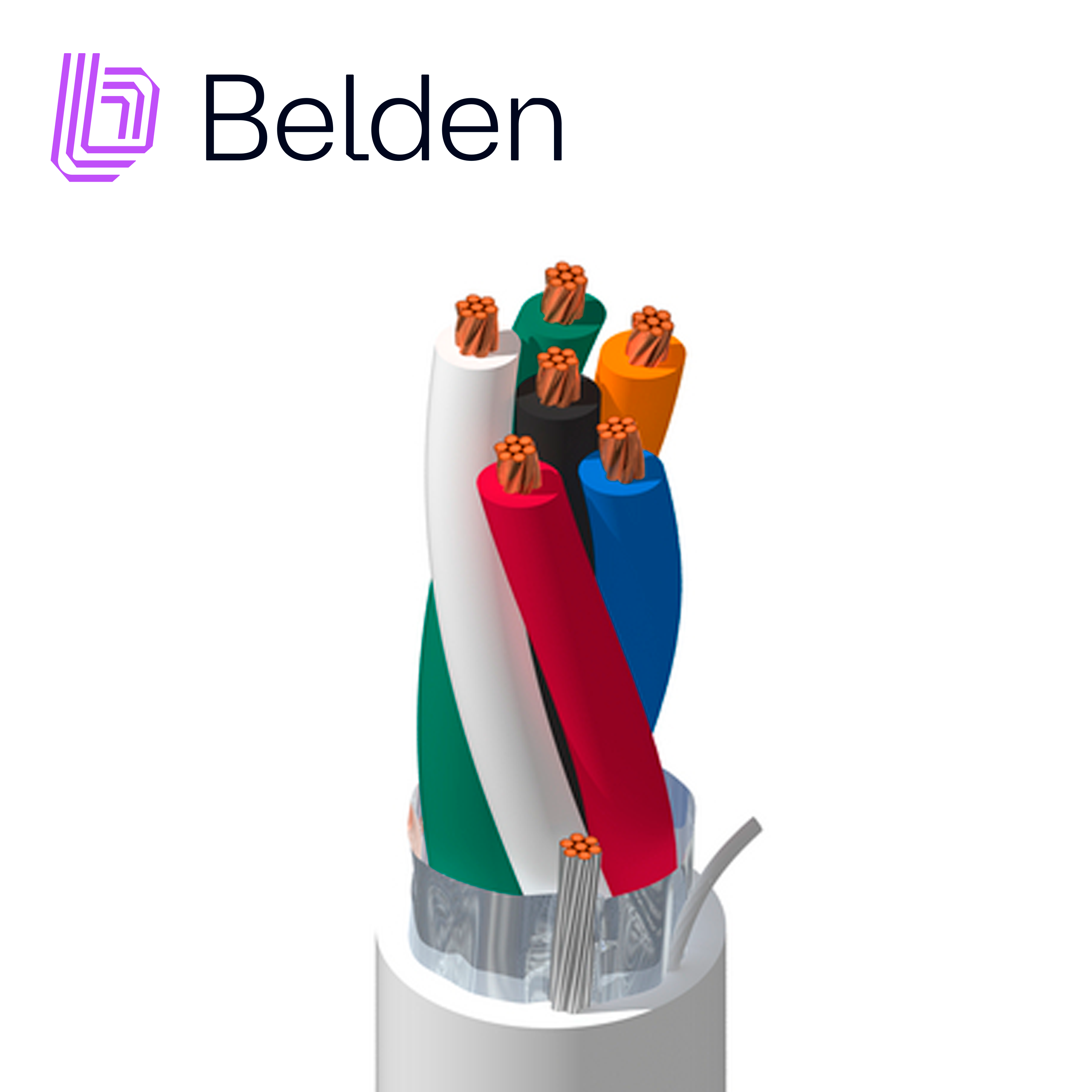 CABLE DE AUDIO COMERCIAL Y SEGURIDAD BELDEN 5304FE 0081000 / INTERIOR / GRIS / 6 CONDUCTORES / 18 AWG / MULTIFILAR / FORRO PVC / CMR / BLINDADO / BOBINA / 1,000 PIES 305 METROS