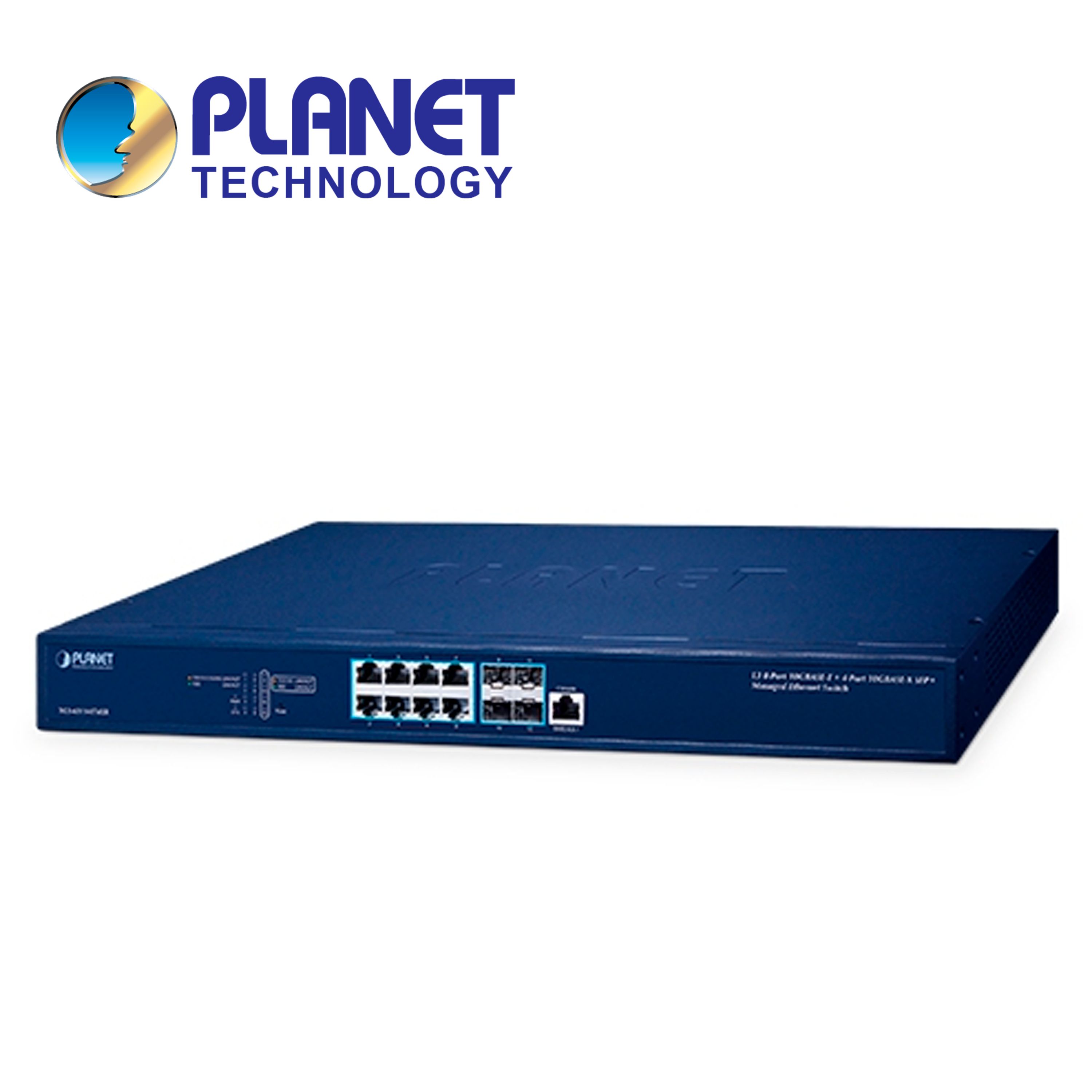 SWITCH ADMINISTRABLE L3 PLANET XGS-6311-8T4XR / 8 PUERTOS RJ45 100M-1G-2.5G-5G-10GBASE-T / 4 PUERTOS SFP+ 10GBASE-X / SWITCHING 240GBPS / ROUTING IPV4-IPV6 / RIP / OSPF / VLAN / QOS / IGMP / LACP / ADMINISTRACION WEB-SNMP / COMPATIBLE CON PLANET UNI-NMS / CONSOLA RJ45 RS232 / FUENTE REDUNDANTE 100-240VCA / ALTO RENDIMIENTO PARA WIFI 6-6E-7, NAS Y BACKBONE