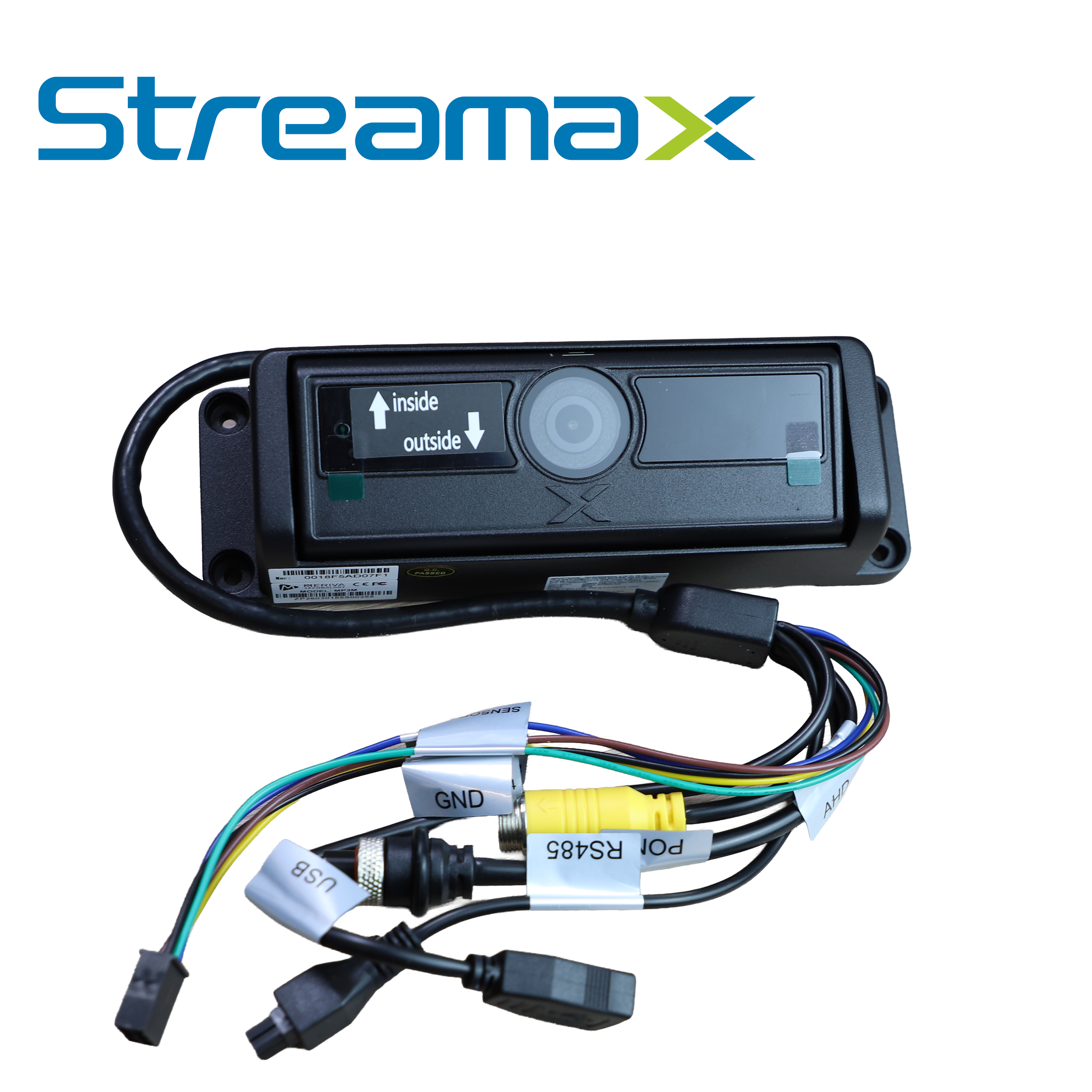 Camara Master Contadora De Personas IP Streamax Mp3m-em / 2MP / 2.7MM / 3M IR / Ip54 / Conector Din 6 Pines / 12 Vcd / Interior / Montaje En Techo Embebido