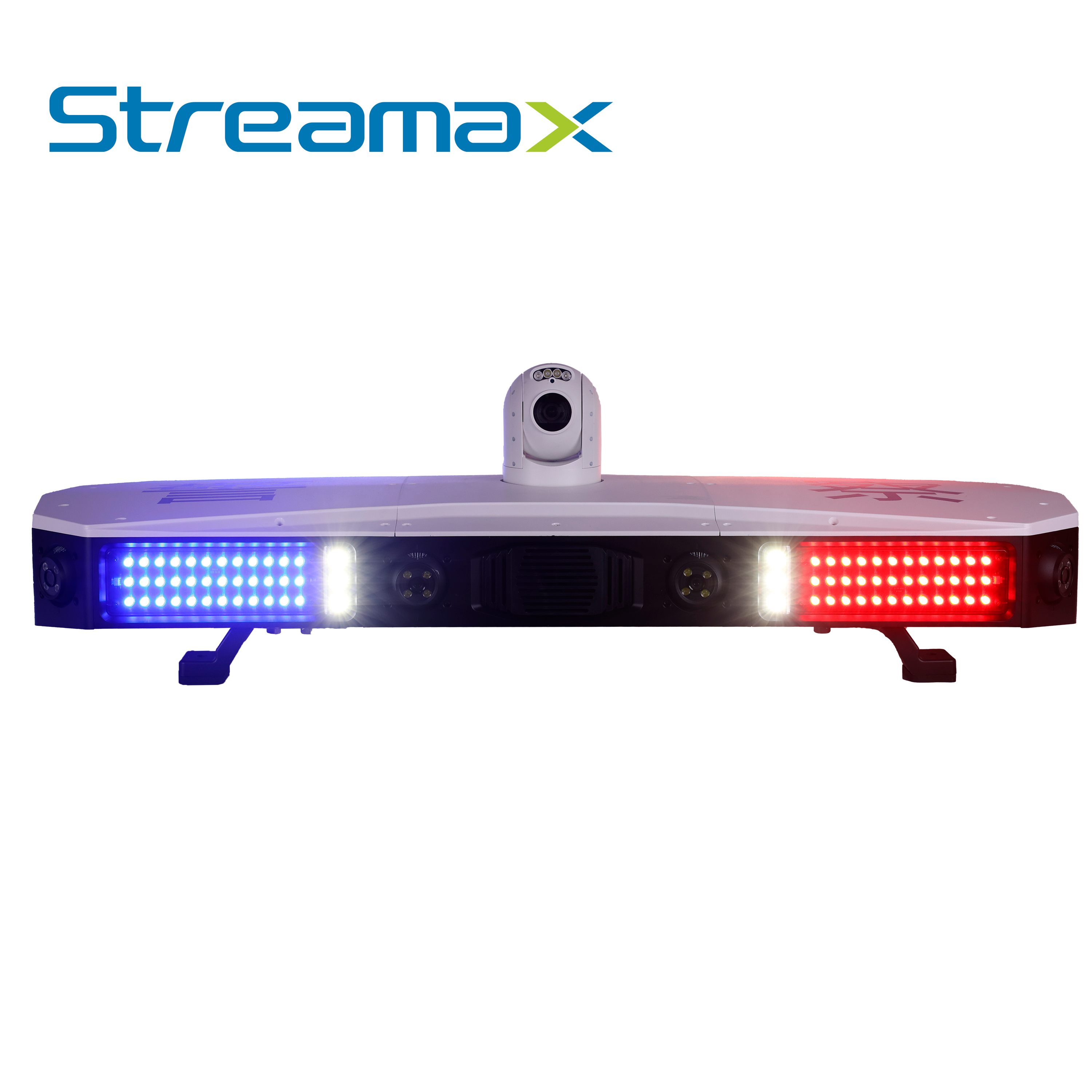 Barra De Luces Inteligentes Integrada Streamax Mpl100-police / 8 Camaras HD Ia + 1 Camara PTZ HD / Pantalla Touch HD 10.1 Pulgadas / 4G / Wifi / Bluetooth / Reconocimiento Facial / Comparación Facial / Captura De Matriculas / 8-36VCD
