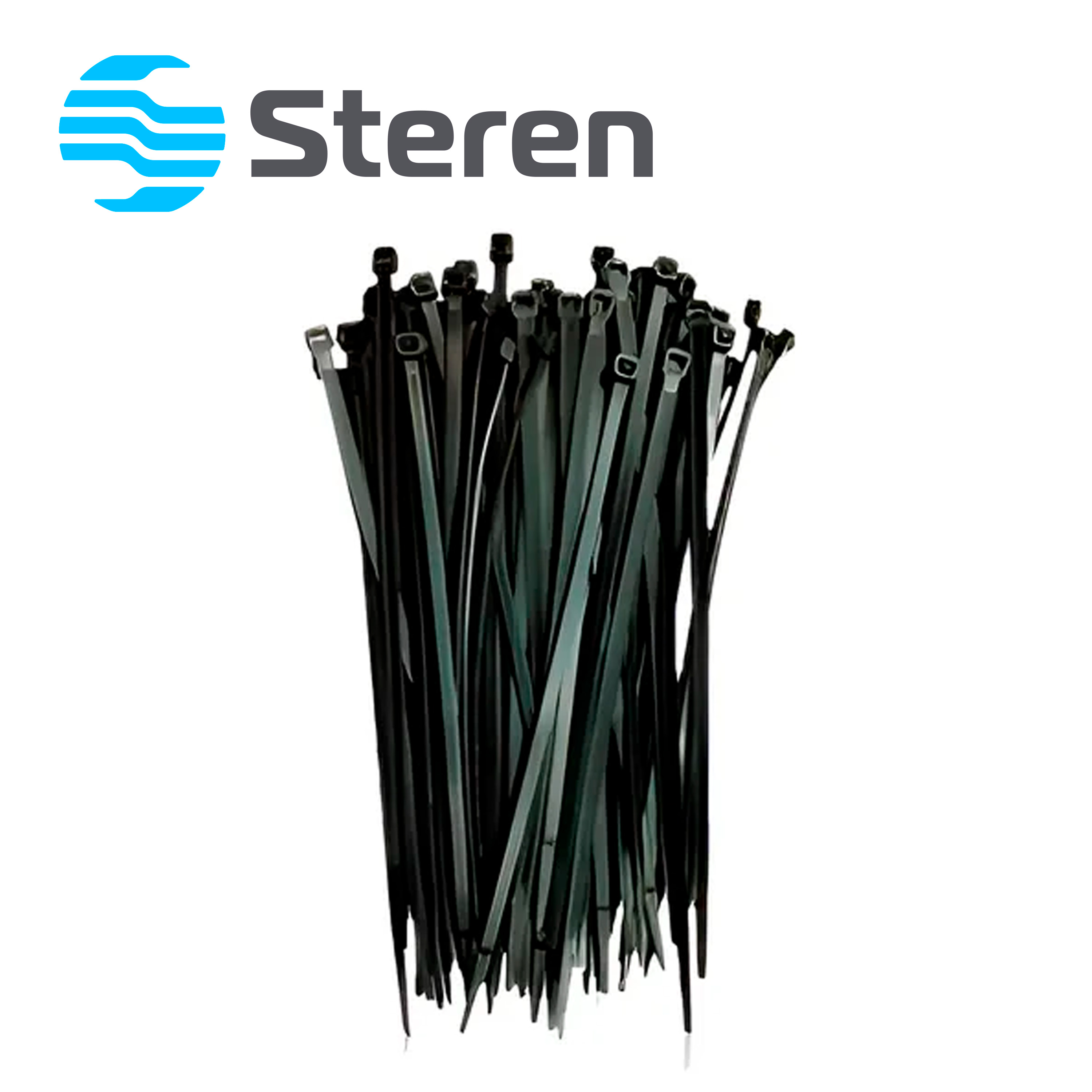 CINCHOS STEREN TY25 BOLSA CON 100 PZS C/U PERMITEN SUJETAR Y ORGANIZAR CABLES DE MANERA PERMANENTE EN INTERIORES Y EXTERIORES
