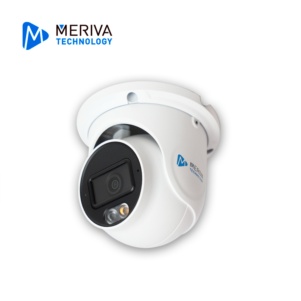 CAMARA HD TURRET MERIVA TECHNOLOGY MDL-3202A / 2 MP / AHD/TVI/CVI / 2.8 MM / ILUMINACION DUAL (20 - 30M IR / 20M LUZ CALIDA) / IP67 / METALICA / 12 VCD / COC / MICROFONO INTEGRADO / AUDIO POR COAXIAL O UTP (SOLO POR TVI) / IMAGEN A COLOR 24/7