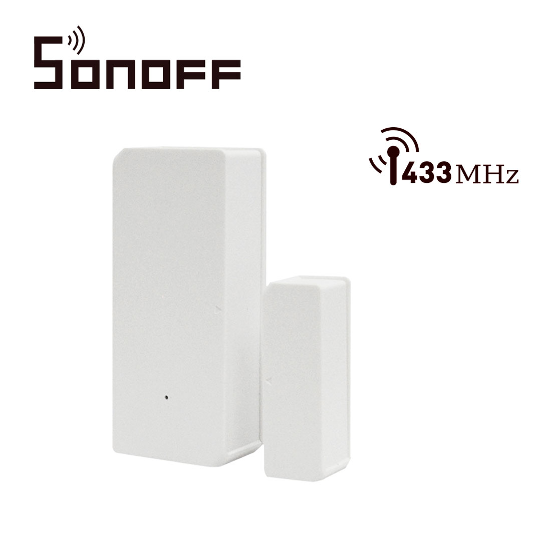 SENSOR MAGNETICO SONOFF DW2 RF COMPATIBLE CON SONOFF BRIDGE433 PARA ALARMA DE SEGURIDAD EN SMART HOME O PROGRAMAR ESCENAS EN LA APP DE SONOFF (NO INCLUYE BATERIAS, RECOMENDADAS AAA X 2)
