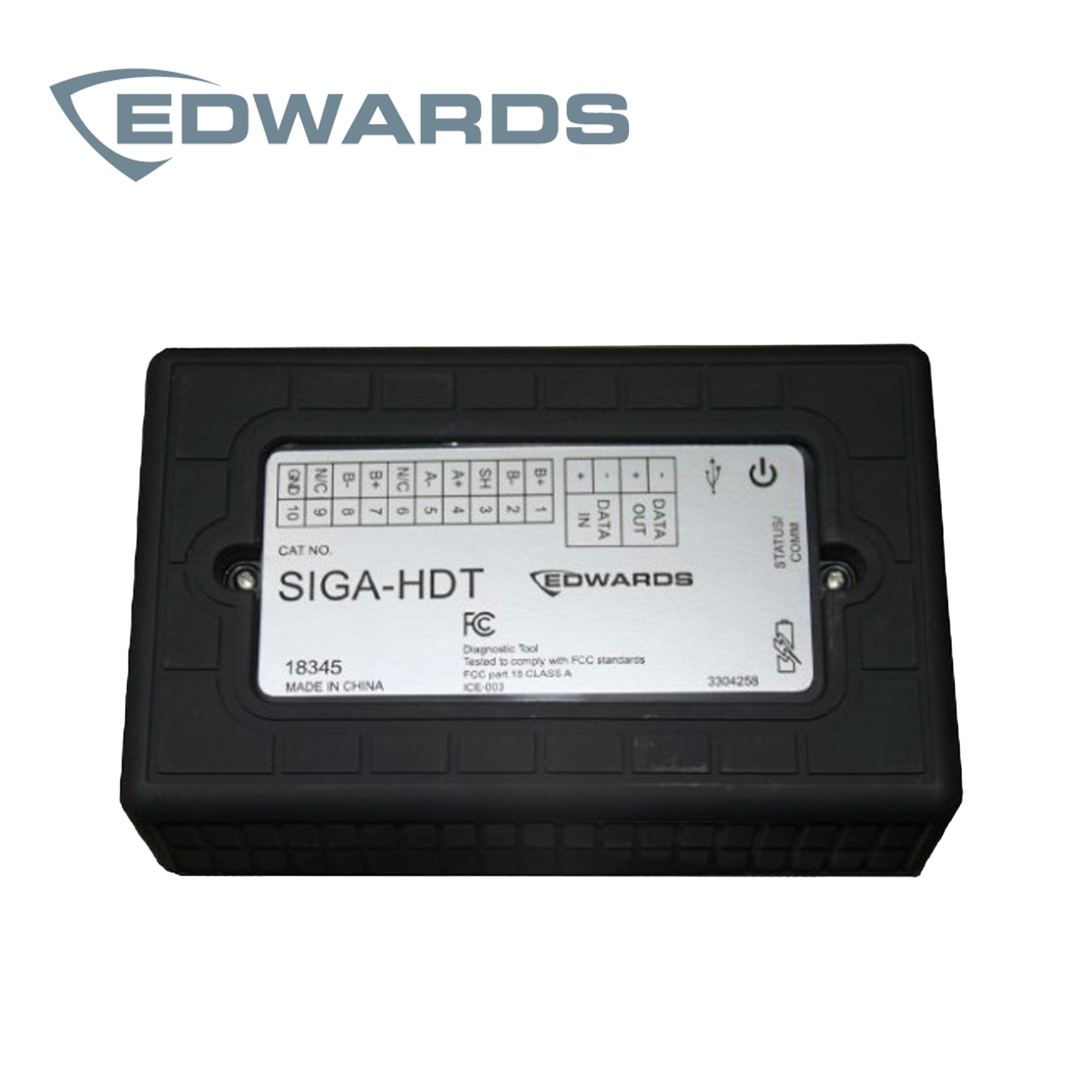 MODULO DE DIAGNOSTICO Y MANTENIMIENTO PORTATIL EDWARDS SIGA-HDT / PARA DETECTORES EST / INCLUYE CARGADOR- CABLE- UNIDAD FLASH USB CON APLICACION PARA PC Y GUIA DE USUARIO