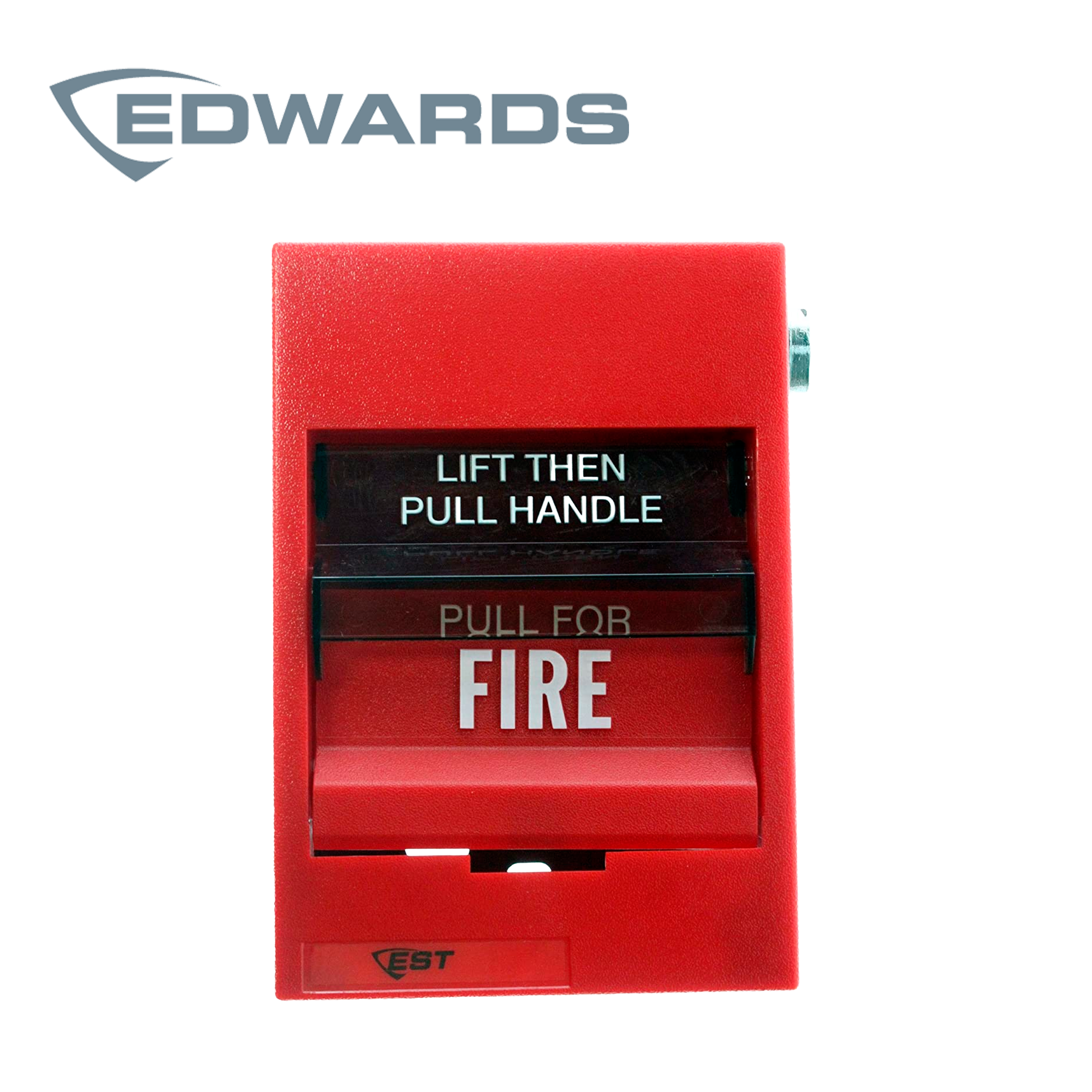 ESTACION MANUAL DE DOBLE ACCION EDWARDS SIGA-278 / COLOR ROJO /  / PALANCA DE TIRO POSITIVO PARA ACTIVACIÓN RAPIDA