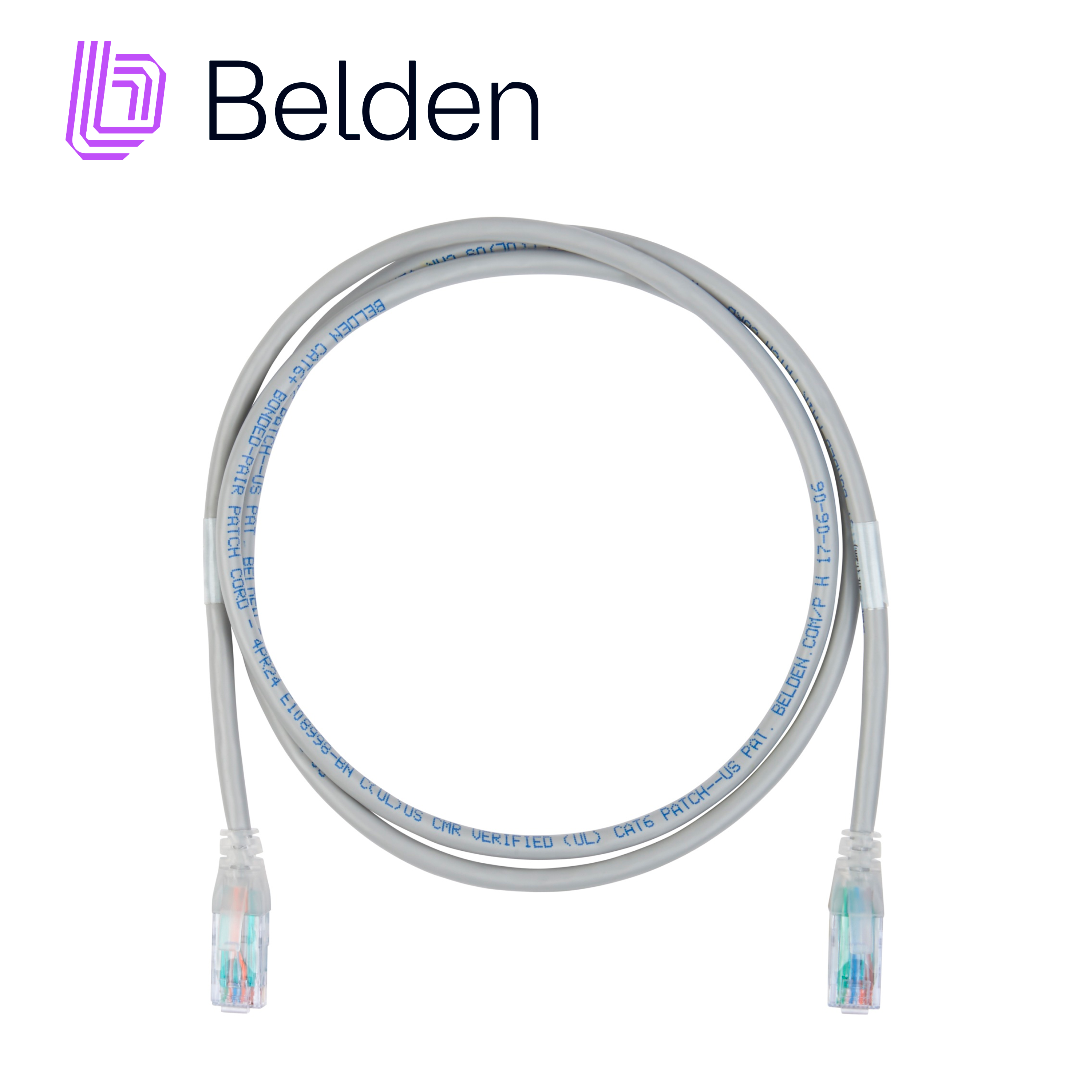 PATCH CORD DIAMETRO REDUCIDO UTP CAT6+ BELDEN C6D1100004 / INTERIOR / NEGRO / 4 PARES / 28 AWG / FORRO PVC / CMR / 4 PIES 1.2 METROS
METROS