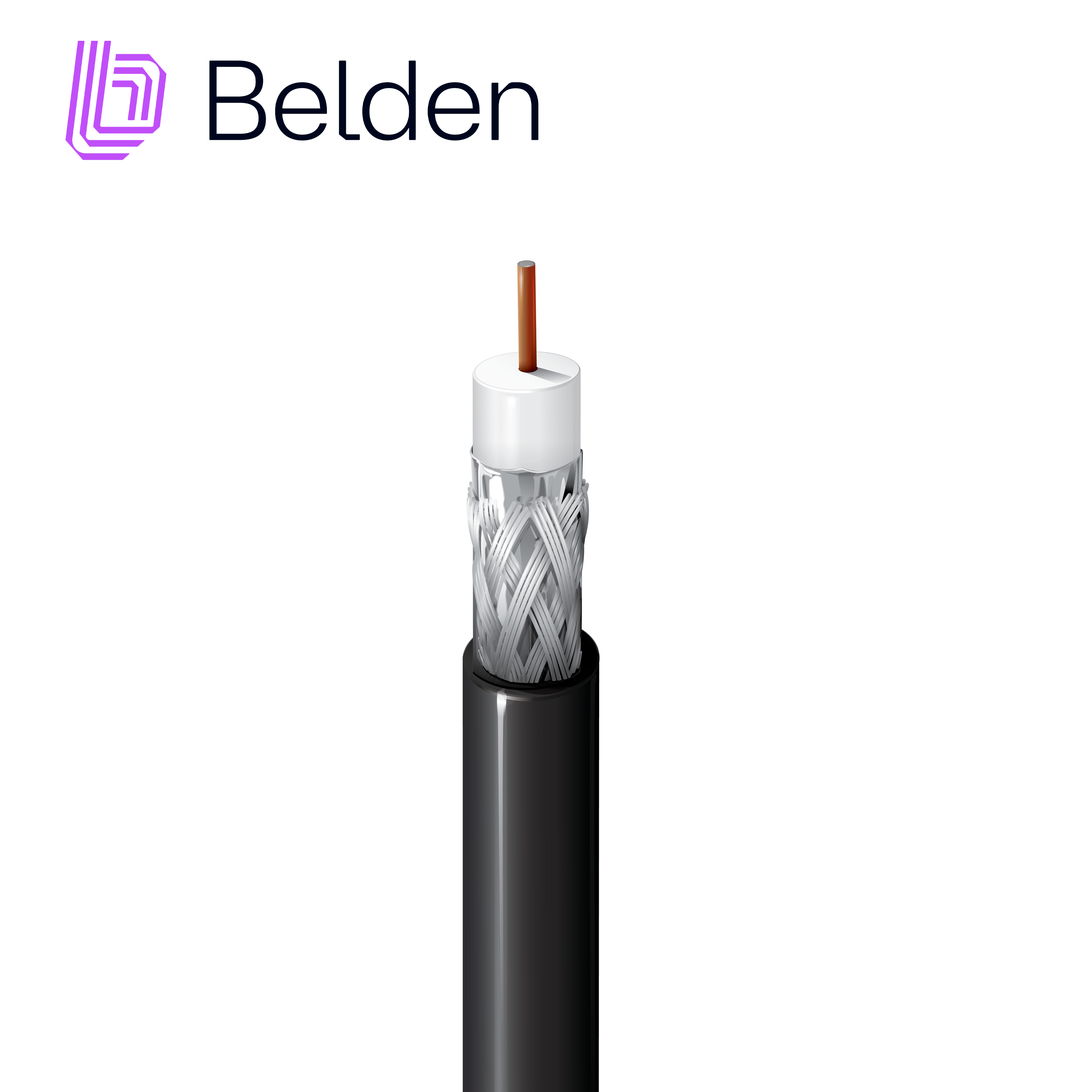 CABLE COAXIAL BELDEN 9116SB 0101000 / INTERIOR / NEGRO / RG-6 / 18 AWG / FORRO PVC / LSZH / EN CAJA / 1,000 PIES 305 METROS