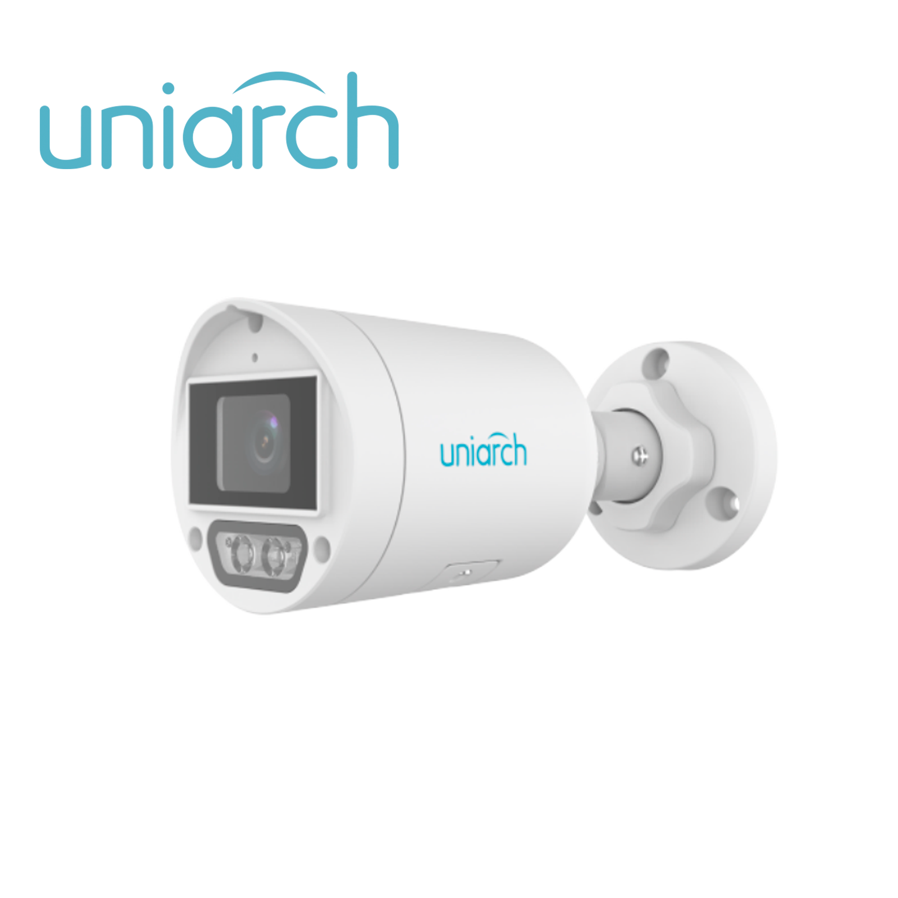 CAMARA IP TIPO BALA IPC-B124-AF28K-DL DUAL-LIGHT UNIARCH / 4MP / LENTE FIJO 2.8MM / IR30M / LUZ-CALIDA30M / MICROFONO INTEGRADO / ULTRA-MOTION-DETECTION / MICROSD512GB / ONVIF / NDAA / IP67 / POE AF / 12VCD / ULTRA265 / MODO CORREDOR