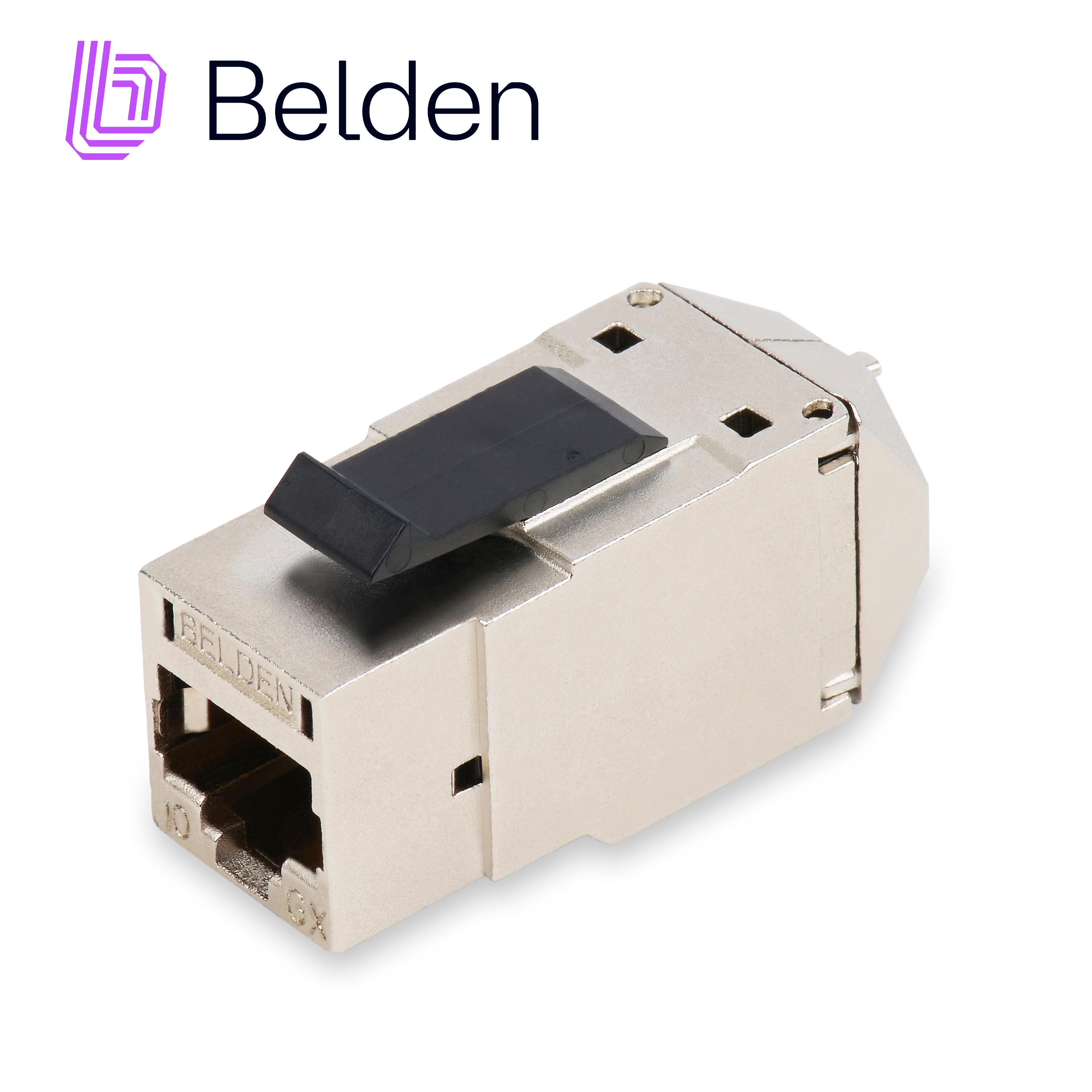 CONECTOR MODULAR JACK CAT6A RJ45 BELDEN RVAEJKSME-S1 / REVCONNECT / INTERIOR / BLINDADO / PIEZA