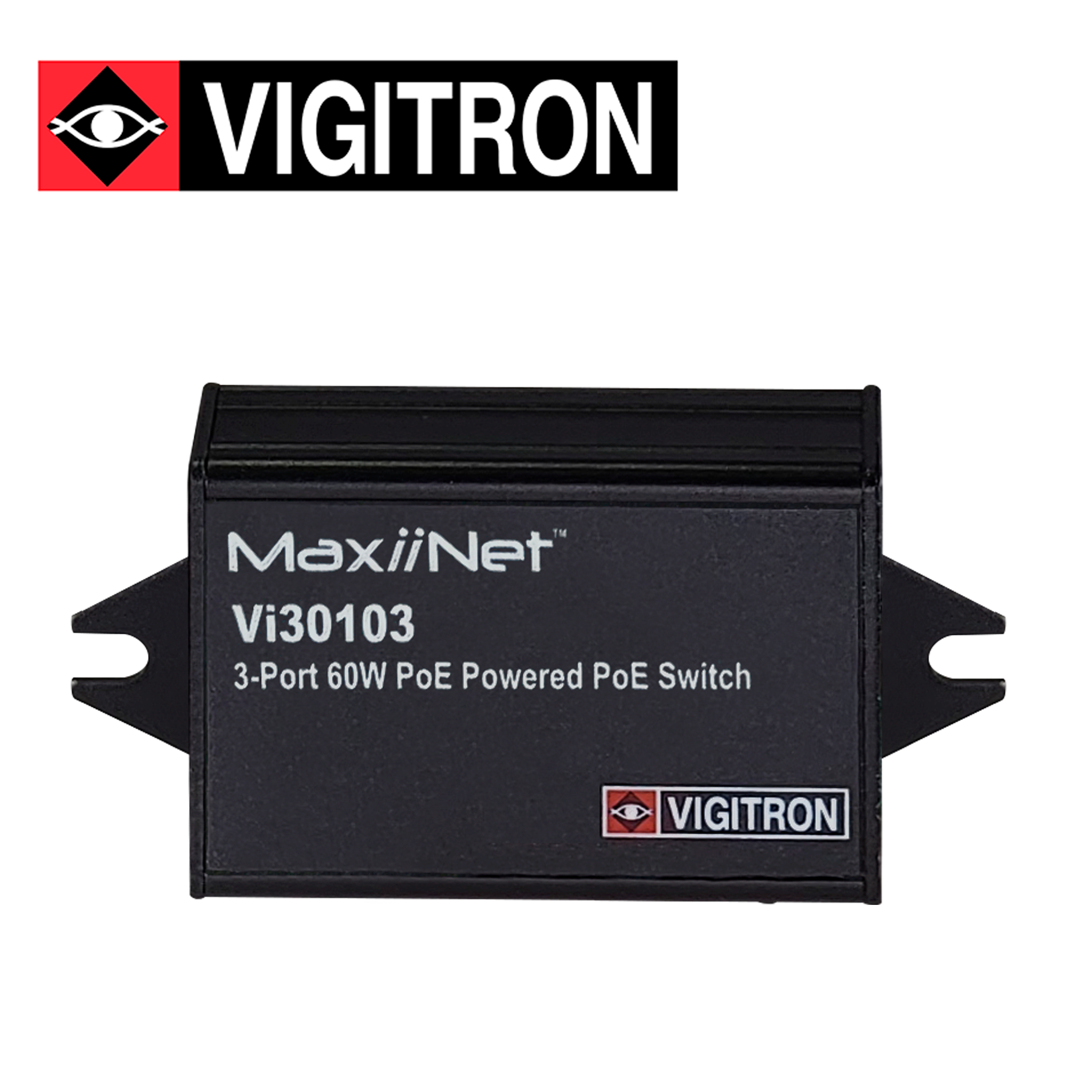 SWITCH POE NO ADMINISTRABLE VIGITRON VI30103 / 3 PUERTOS 10M/100M / 2 PUERTOS POE HASTA 30W / ALIMENTACION POE HASTA 60W - Código: VI30103 | Compra en Guadalajara