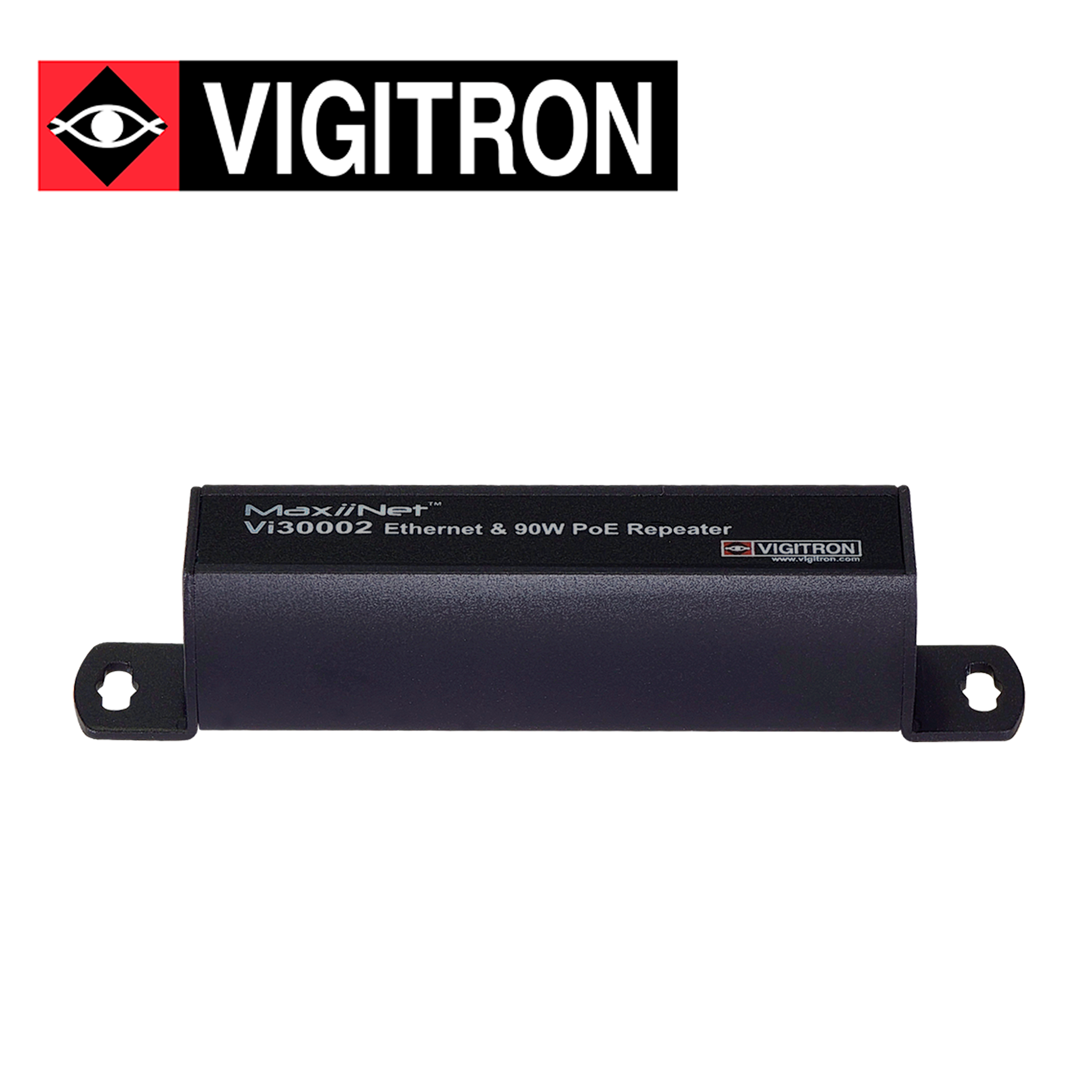 REPETIDOR POE VIGITRON VI3002 / 10M /100M EXTIENDE SEÑAL POE DE 60W HASTA 200 METROS / POE AF/AT/BT - Código: VI3002 | Compra en Guadalajara