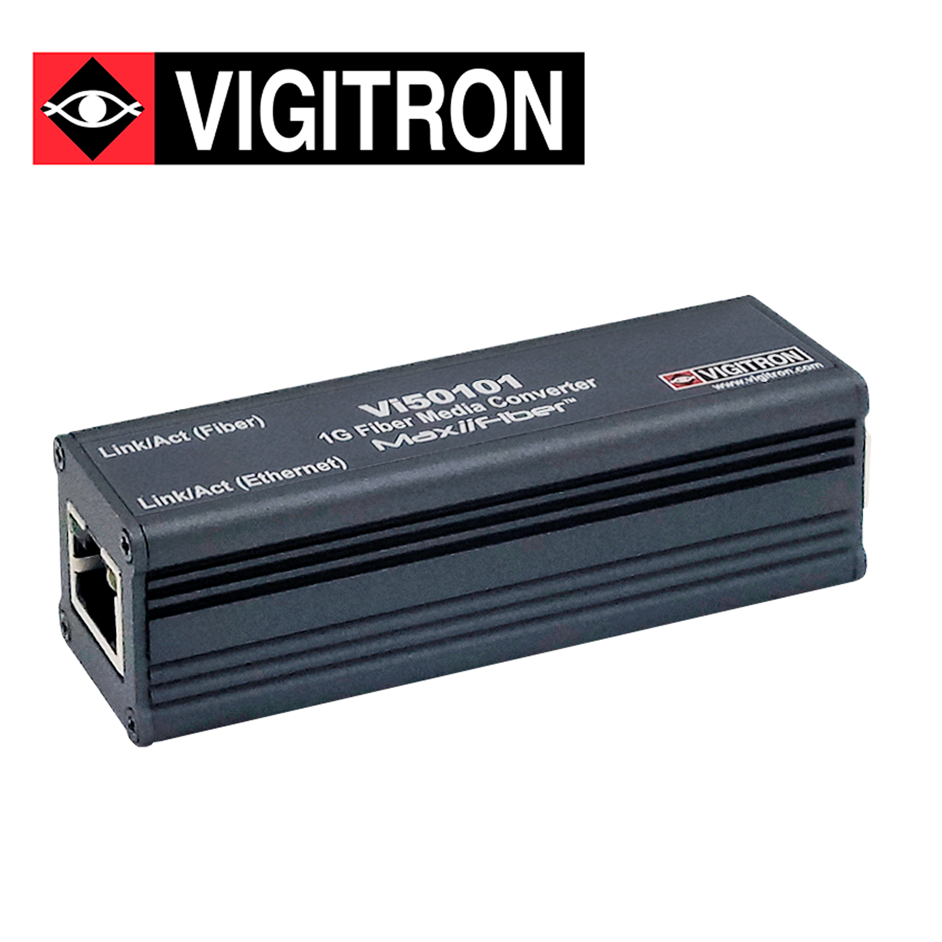 CONVERTIDOR DE MEDIOS VIGITRON MODELO VI50101 10/100/1000 BASE T / FIBRA OPTICA POR TRANSCIEVER SFP / MULTIMODO / MONOMODO / HASTA 80KM DE TRANSMISION - Código: VI50101 | Compra en Guadalajara