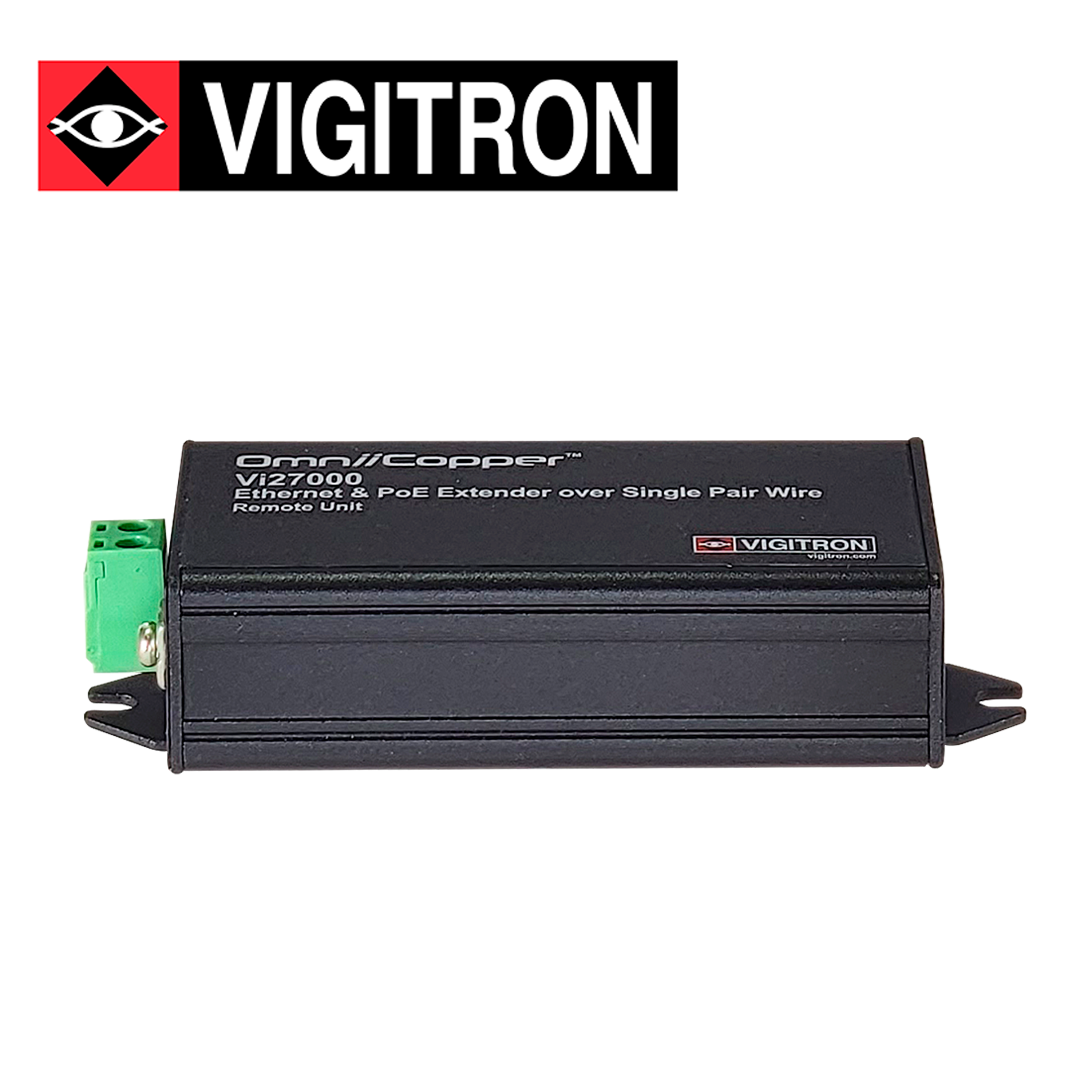 TRANSMISOR ETHERNET PAR UNICO Y POE 914 METROS VIGITRON MODELO VI2700 / 1 PUERTO / UTP / POE AF AT /36W / REQUIERE FUENTE POE O FUENTE ADICIONAL DE 48 -57 V - Código: VI27000 | Compra en Guadalajara